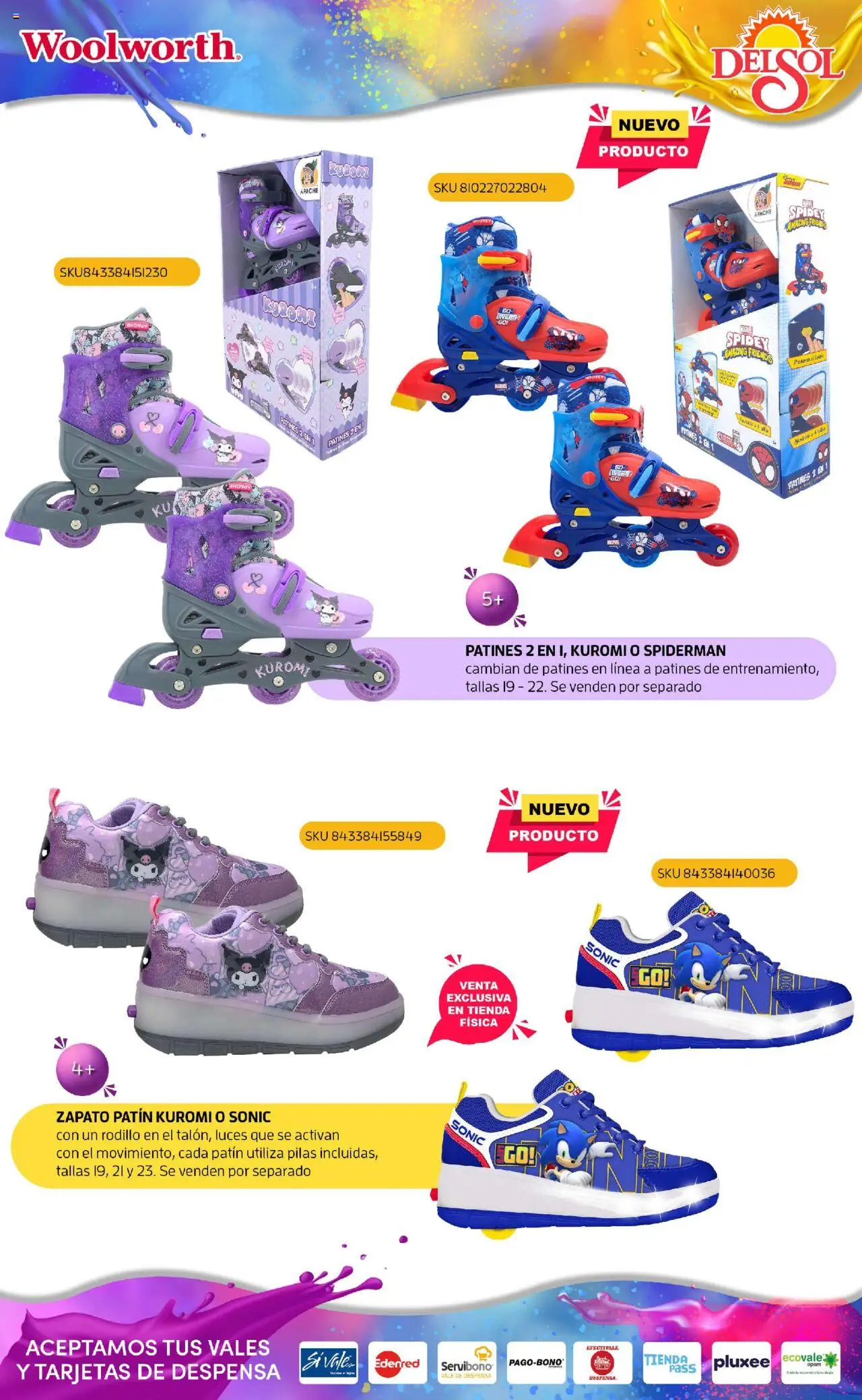 Nuevas ofertas de Del Sol y Woolworth válidas en toda la República Mexicana desde el 07.10.2025. ¡Encuentra las mejores ofertas en Del Sol y Woolworth - Catálogo Castillo Del Juguete! | Página: 205 | Productos: Despensa, Rodillo, Pilas