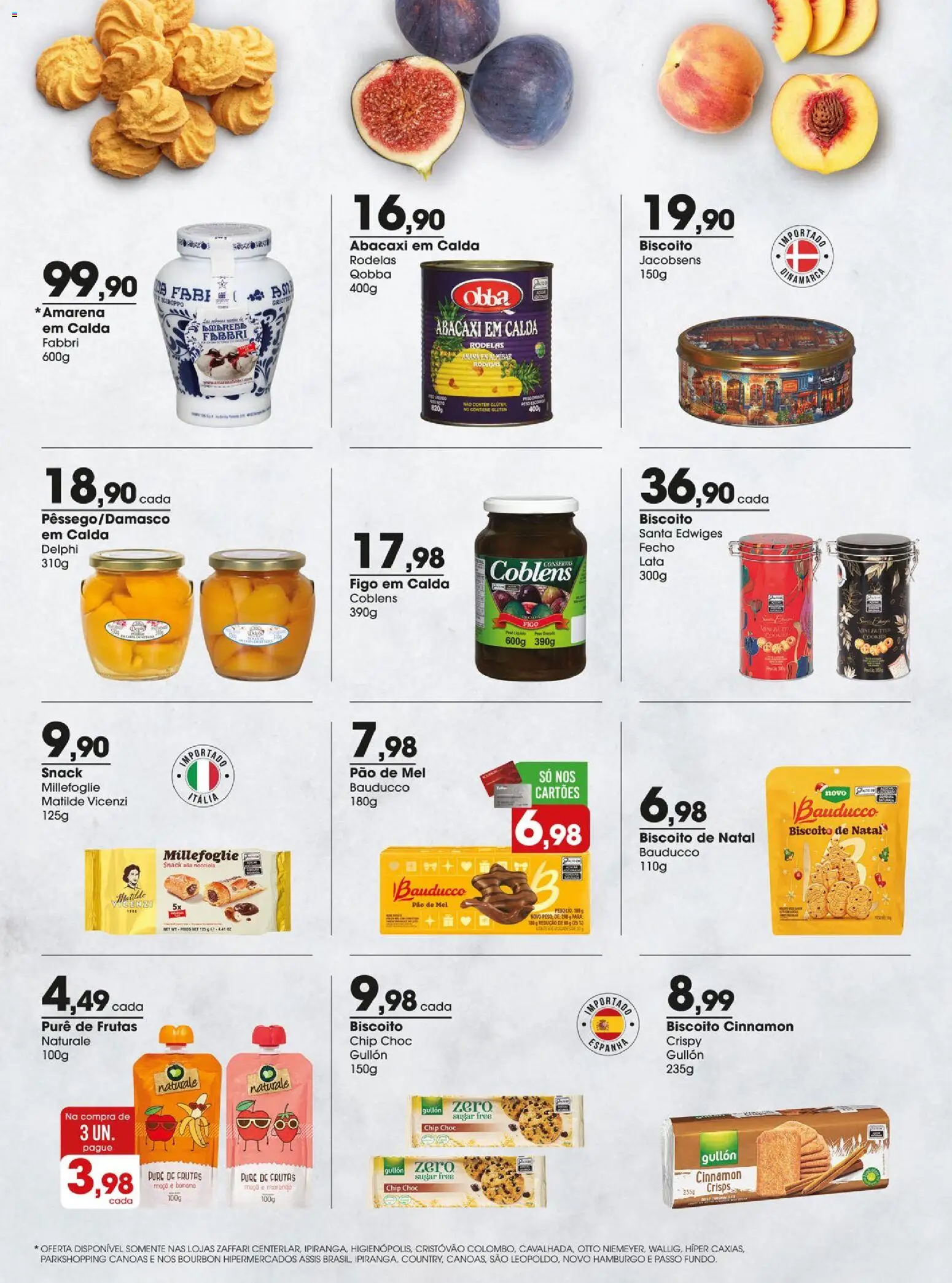 Zaffari Folheto - válido de 16.12.2025 | Página: 6 | Produtos: Biscoito, Pão, Abacaxi, Mel
