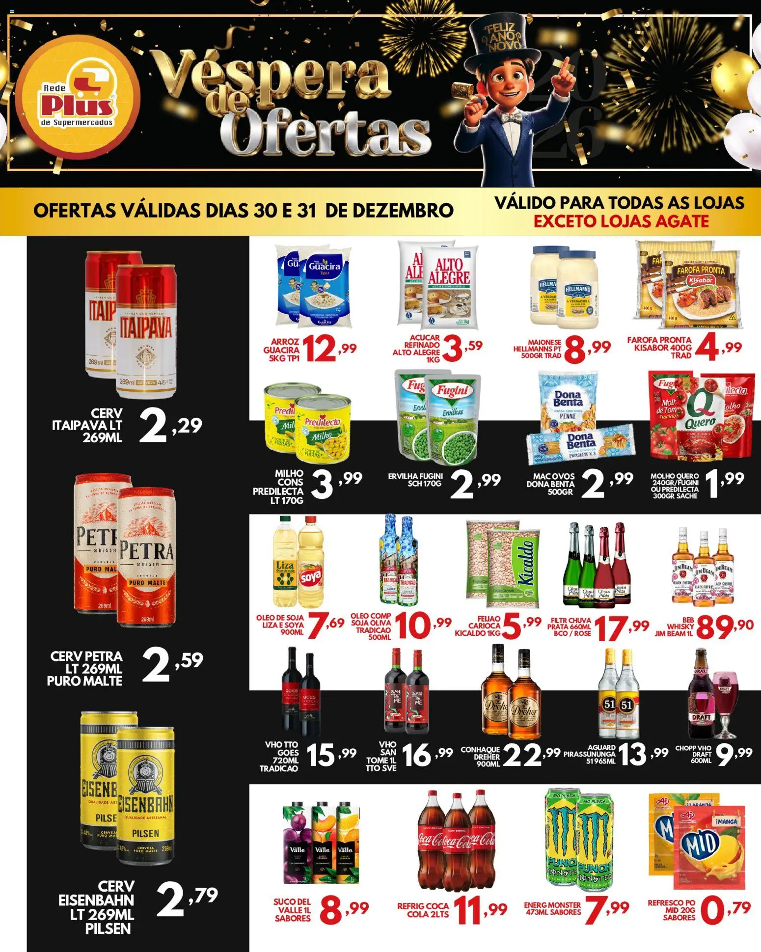 Rede Plus Supermercados Folheto - válido de 30.12.2025 | Página: 2 | Produtos: Feijão, Óleo, Açúcar, Monster