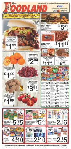 Preview of Foodland weekly ads valid from 11.11.2025