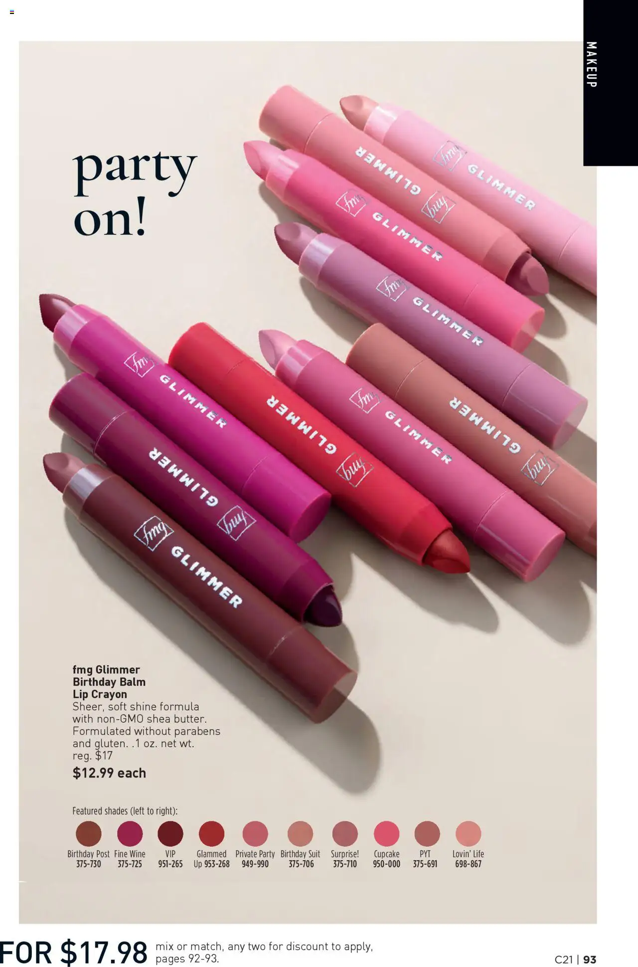 Avon Brochure - valid from 08.10.2025 | Page: 93 | Products: Wine, Suit, Cupcake