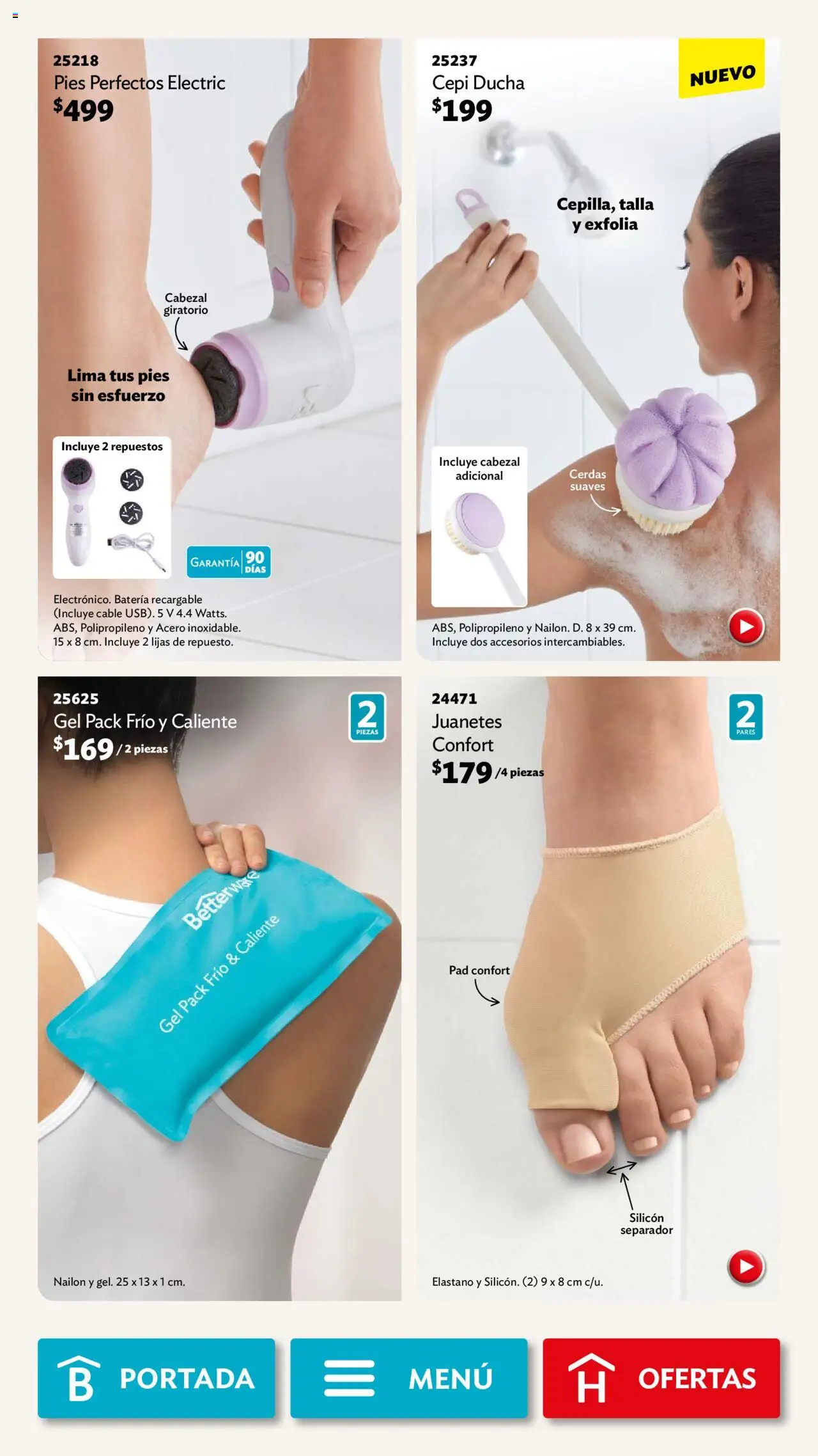 Nuevas ofertas de Betterware válidas en toda la República Mexicana desde el 29.09.2025. ¡Encuentra las mejores ofertas en Betterware - Campaña 10 2025! | Página: 106 | Productos: Lima, Cable, Batería