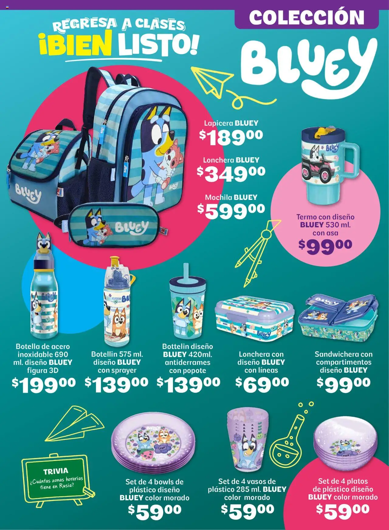 Nuevas ofertas de Soriana válidas en toda la República Mexicana desde el 14.08.2025. ¡Encuentra las mejores ofertas en Soriana - Regresa a clases bien listo Súper Nacional! | Página: 22 | Productos: Sandwichera, Mochila, Botella, Vasos