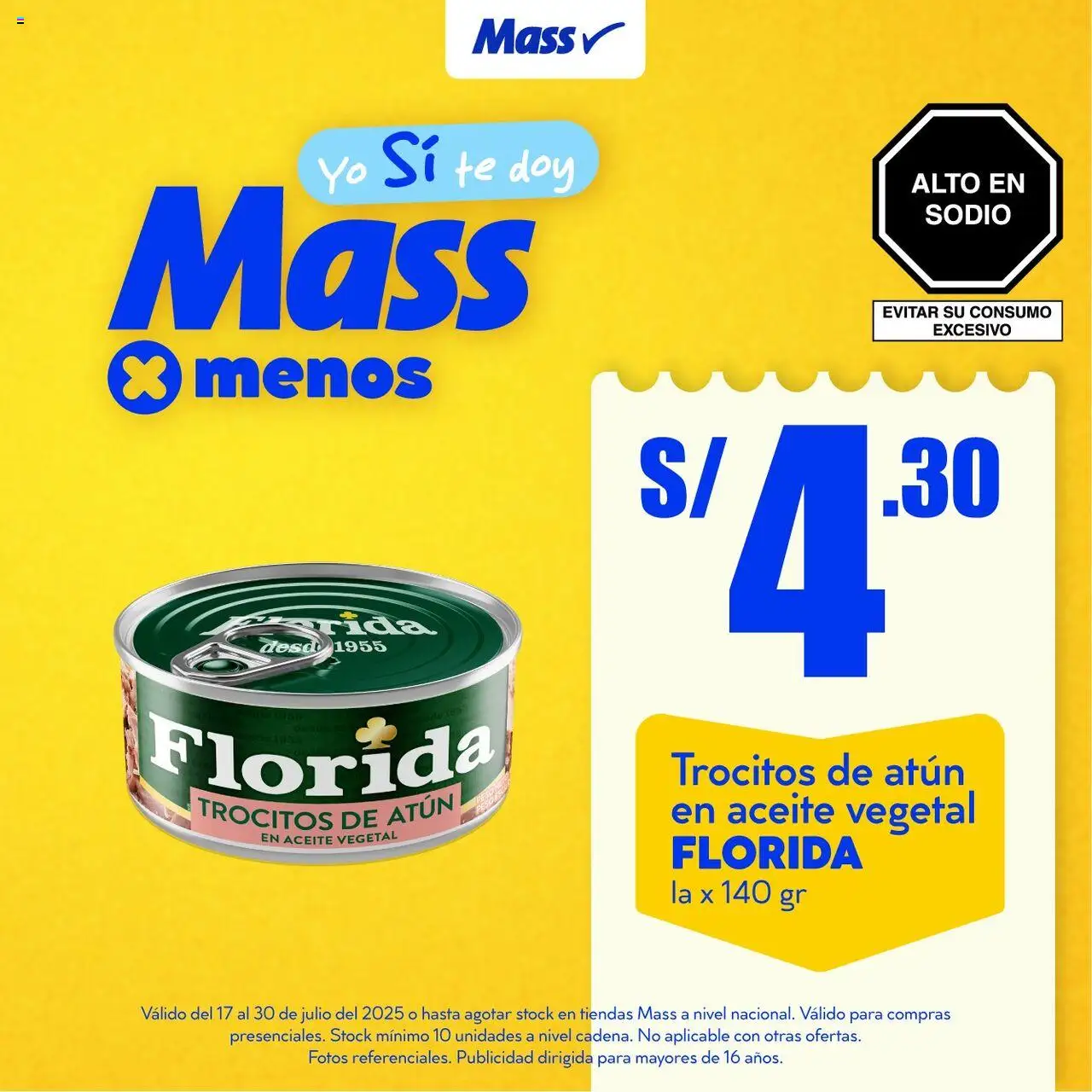 Catálogo Mass válido desde 17.07.2025 | Página: 3 | Productos: Aceite, Té