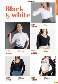 Vista previa de Andrea catálogo Outlet, nuevo folleto de la tienda, válido en México a partir del 05.04.2026 | Página: 193 | Productos: Ropa, Playera