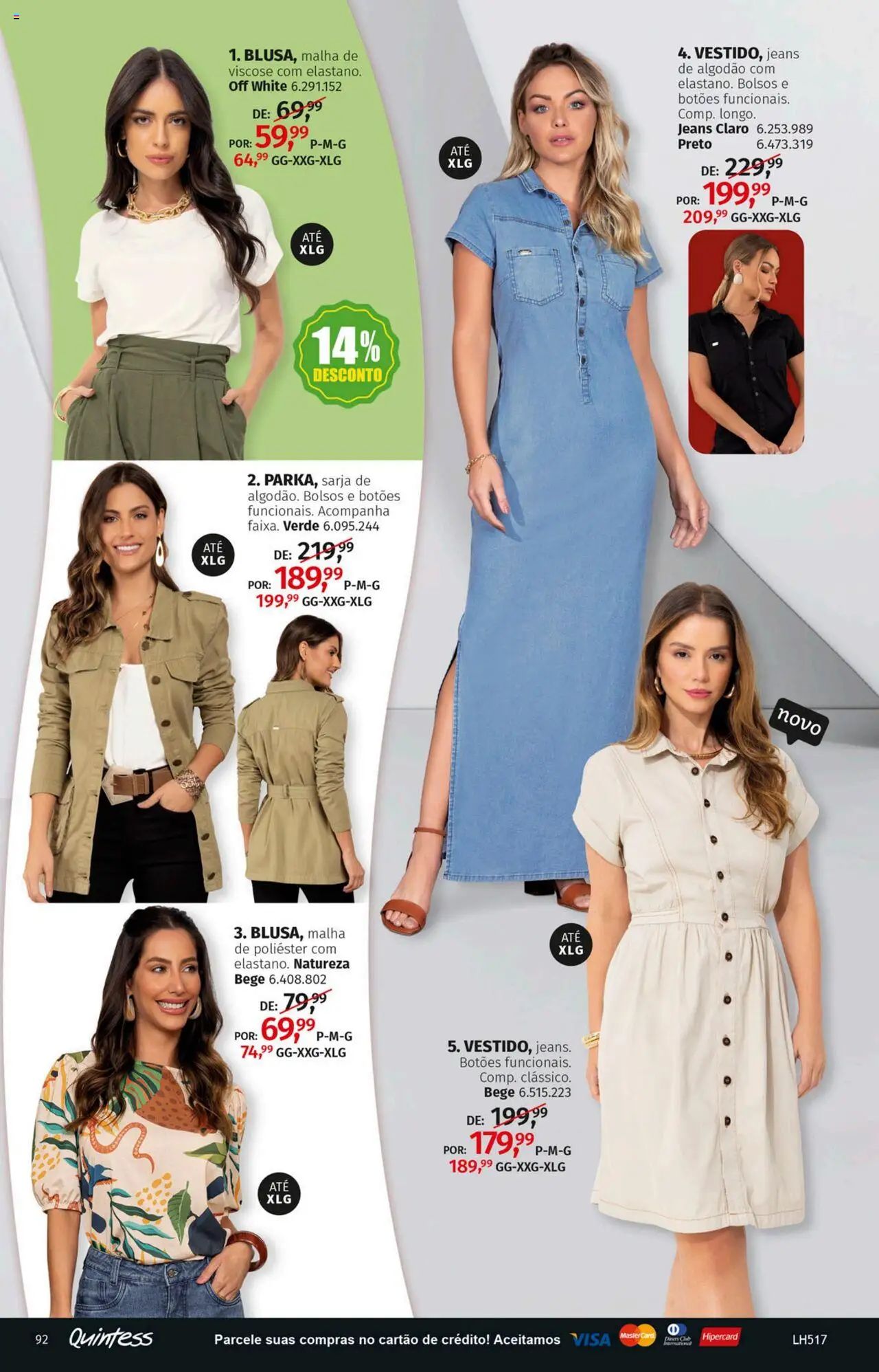 Quatro Estações Folheto - válido de 01.03.2025 | Página: 94 | Produtos: Algodão, Jeans
