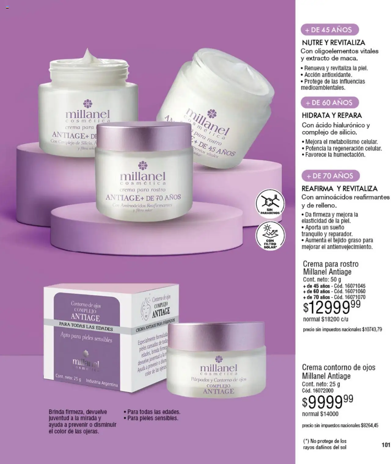 Millanel - Catálogo │ válido desde el 20.10.2025 | Página: 101 | Productos: Contorno de ojos, Contorno, Crema