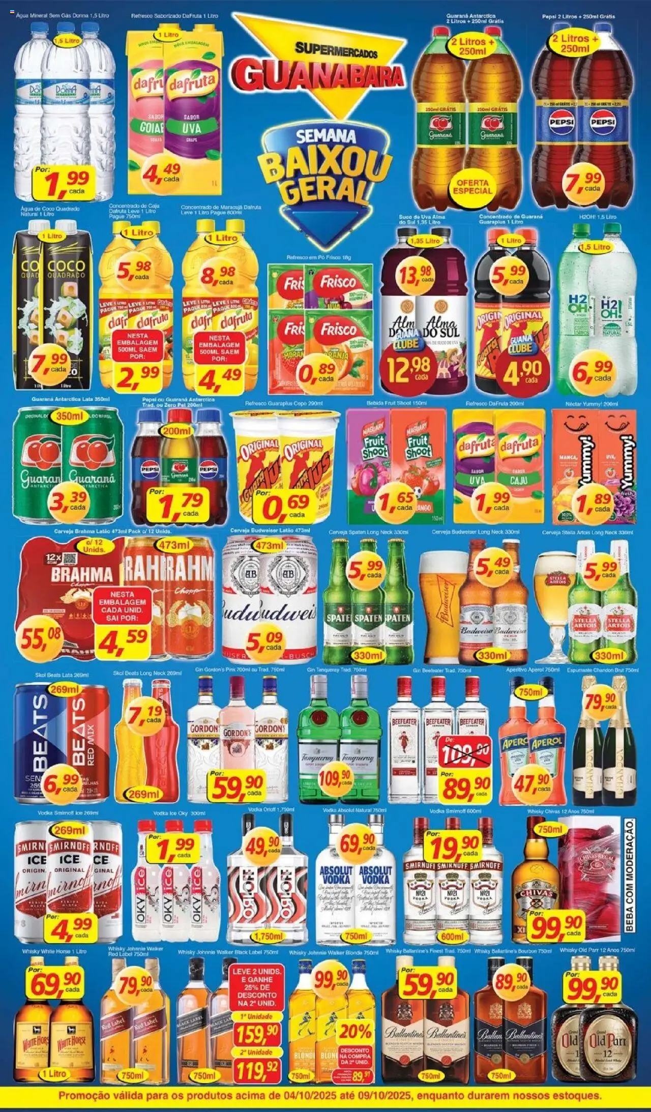 Supermercados Guanabara Folheto - válido de 04.10.2025 | Página: 6 | Produtos: Caju, Coco, Guaraplus, Vodka