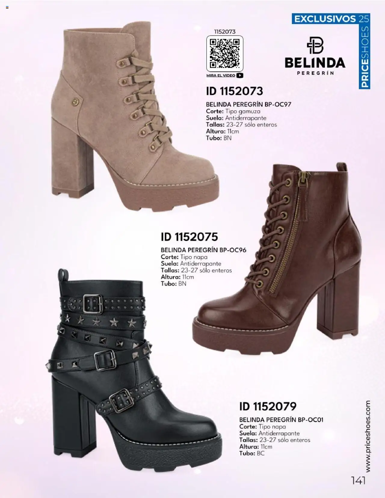 Nuevas ofertas de Price Shoes válidas en toda la República Mexicana desde el 26.06.2025. ¡Encuentra las mejores ofertas en Price Shoes catálogo Botas ! | Página: 141 | Productos: Gamuza, Video