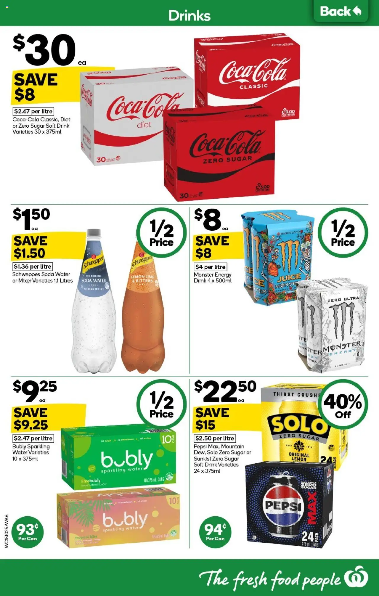 Woolworths catalogue - valid from 15.10.2025 | Page: 6 | Products: Juice, Water, Sugar, Lime