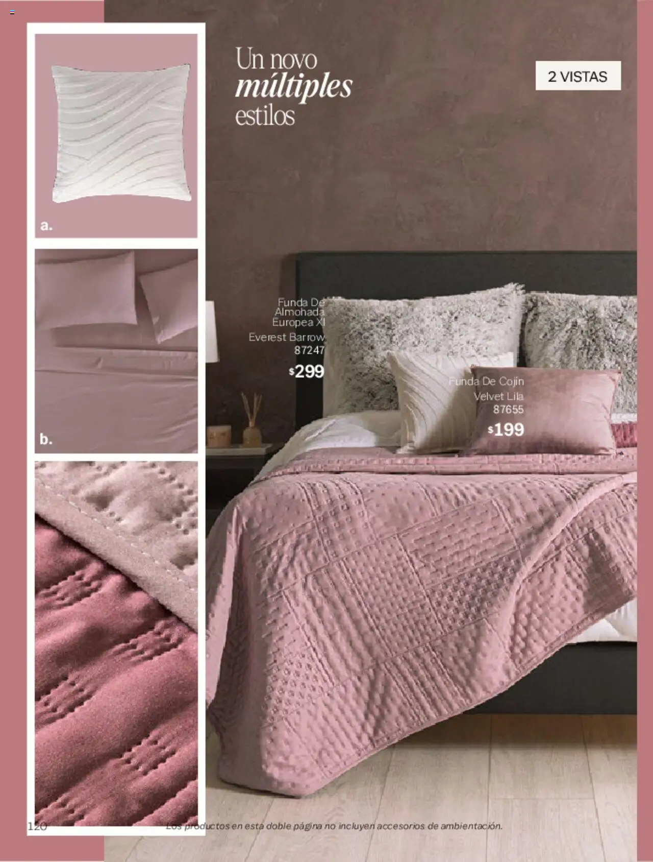 Nuevas ofertas de Vianney válidas en toda la República Mexicana desde el 07.03.2025. ¡Encuentra las mejores ofertas en Vianney catálogo Primavera! | Página: 122 | Productos: Funda, Funda de almohada, Almohada