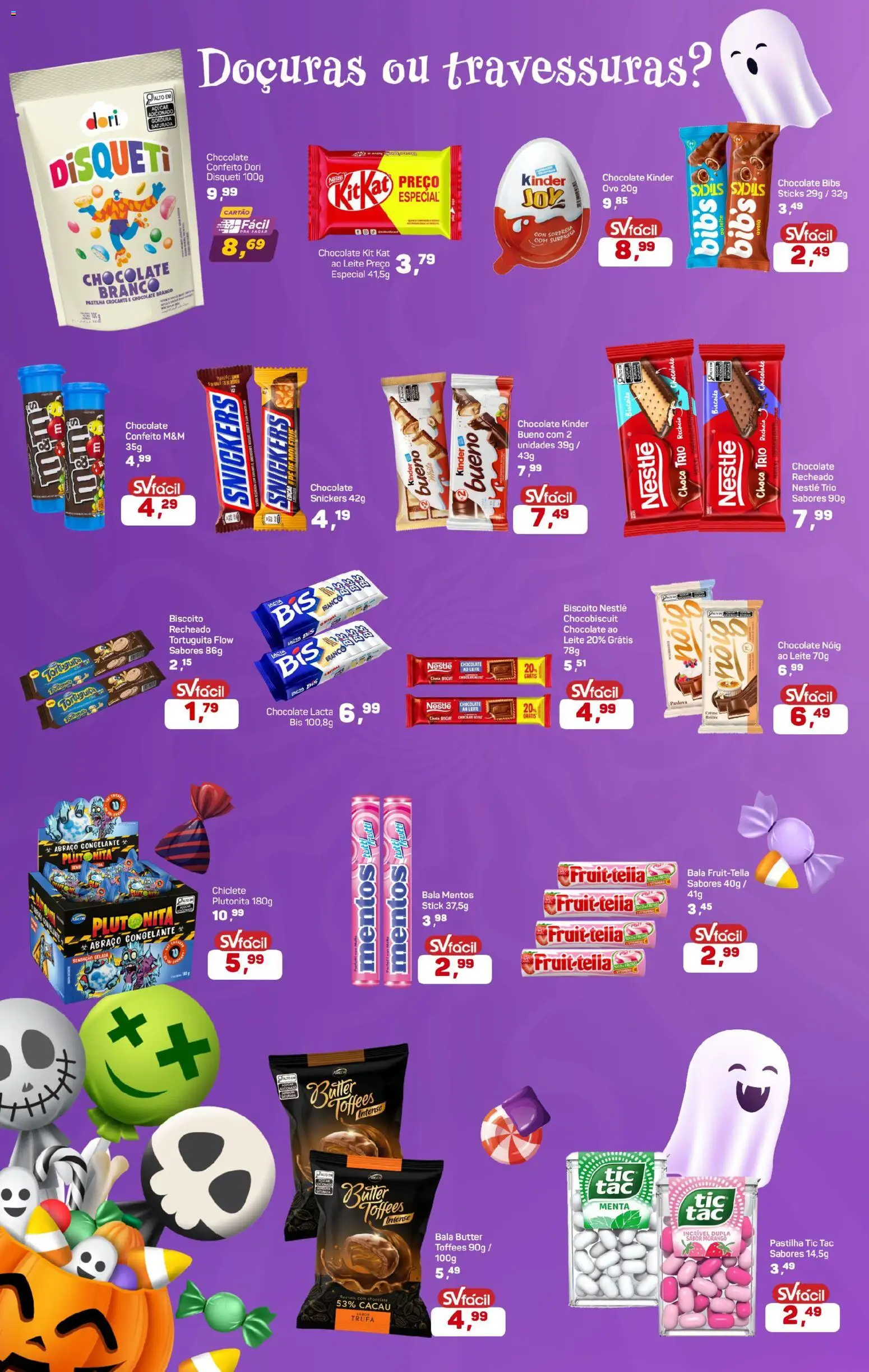 Supermercados São Vicente Folheto - válido de 22.10.2025 | Página: 2 | Produtos: Kit Kat, Açúcar, Bala, Chiclete