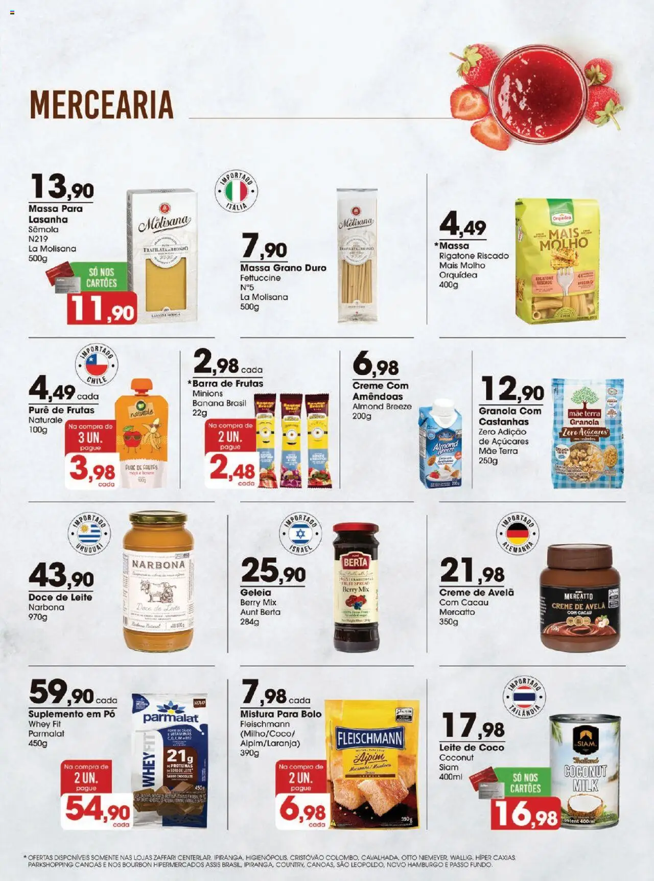 Zaffari Folheto - válido de 09.09.2025 | Página: 5 | Produtos: Massa, Bolo, Creme de avelã, Mistura para bolo