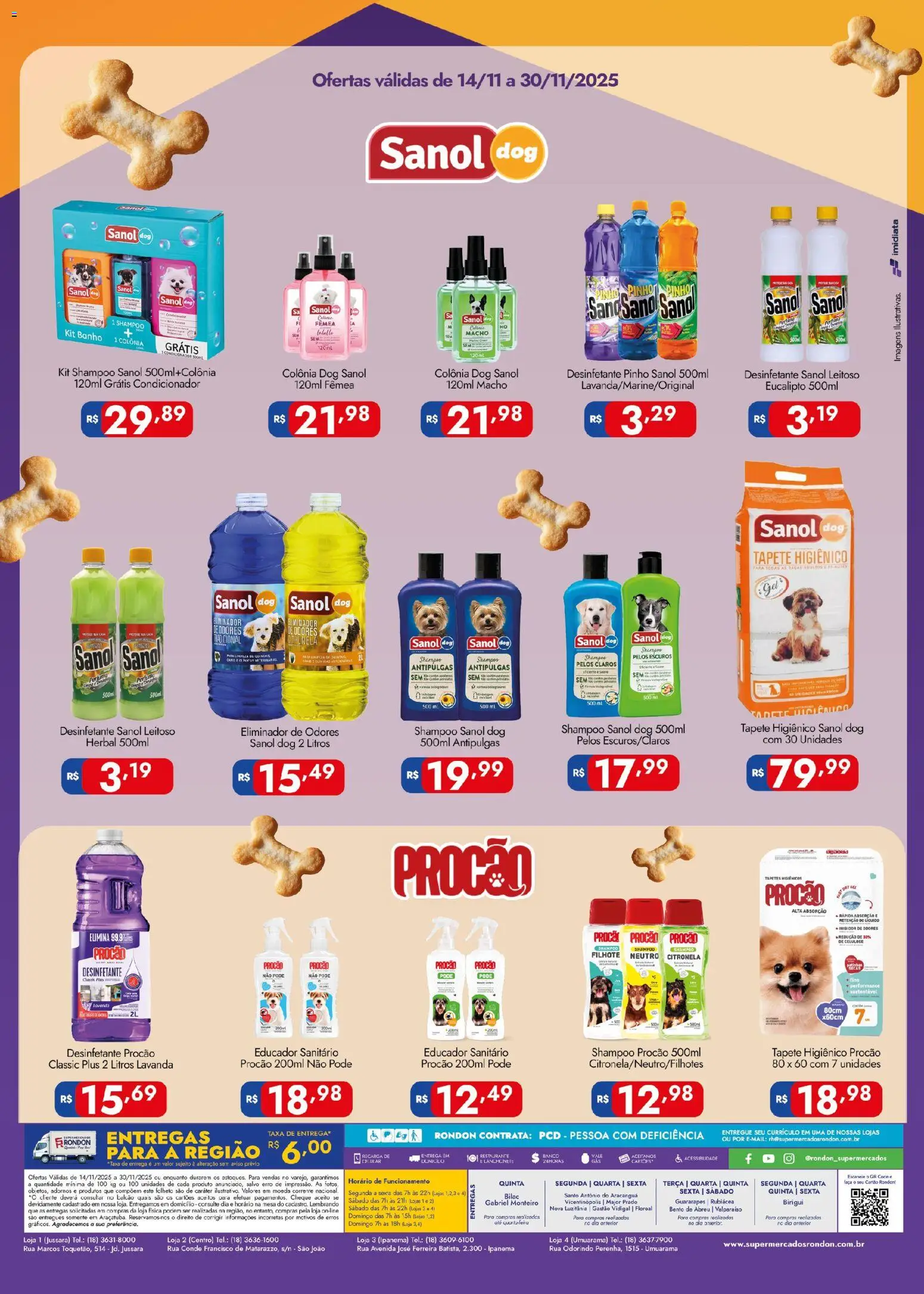 Supermercados Rondon Folheto - válido de 14.11.2025 | Página: 2 | Produtos: Condicionador, Banco, Mesa, Tapete