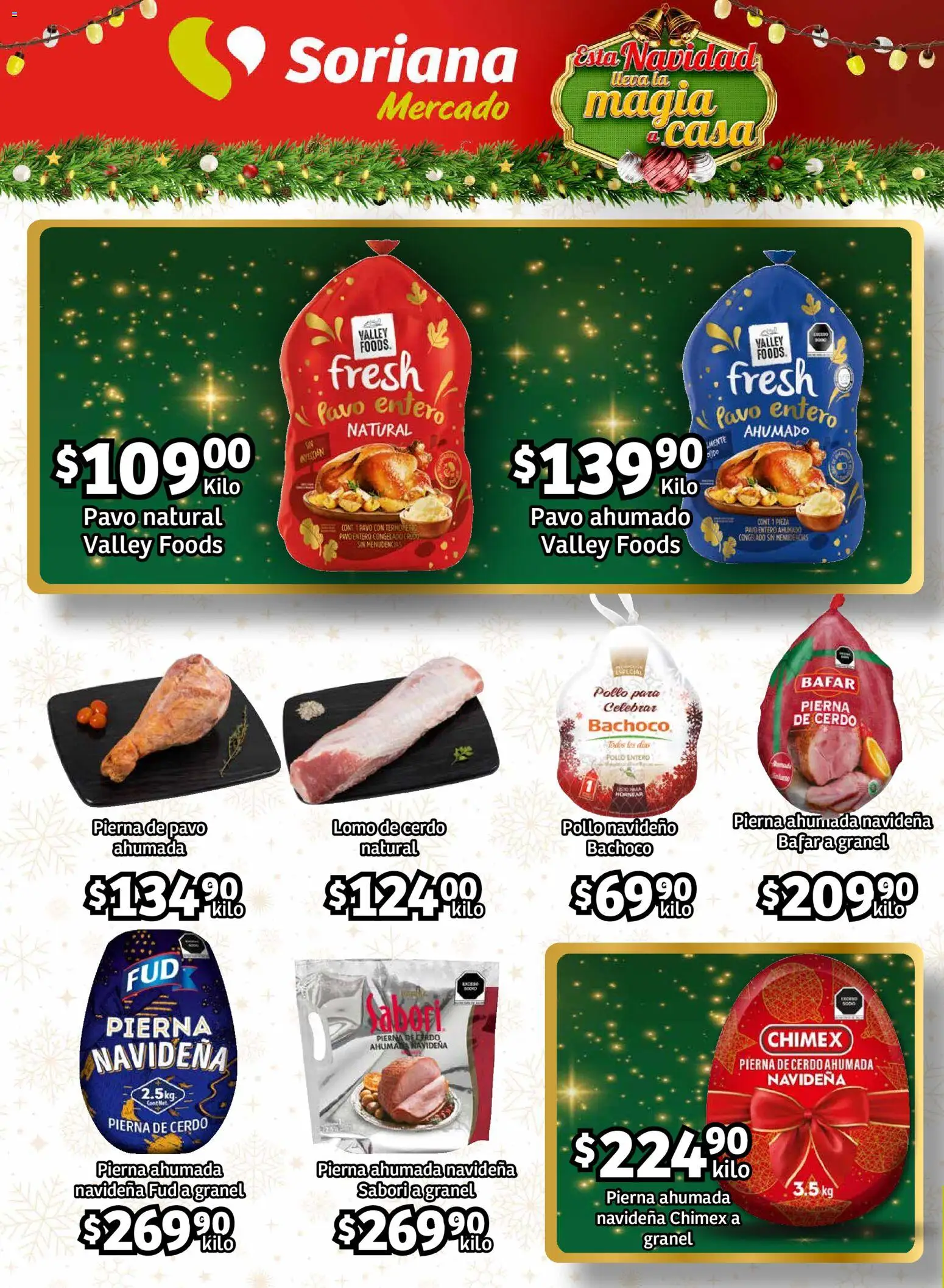 Nuevas ofertas de Soriana válidas en toda la República Mexicana desde el 27.11.2025. ¡Encuentra las mejores ofertas en Soriana - Pesito Valedor Mercado: Chih, Coah, Dur, NL, SLP, Tamps, Zac! | Página: 14 | Productos: Pollo, Cerdo