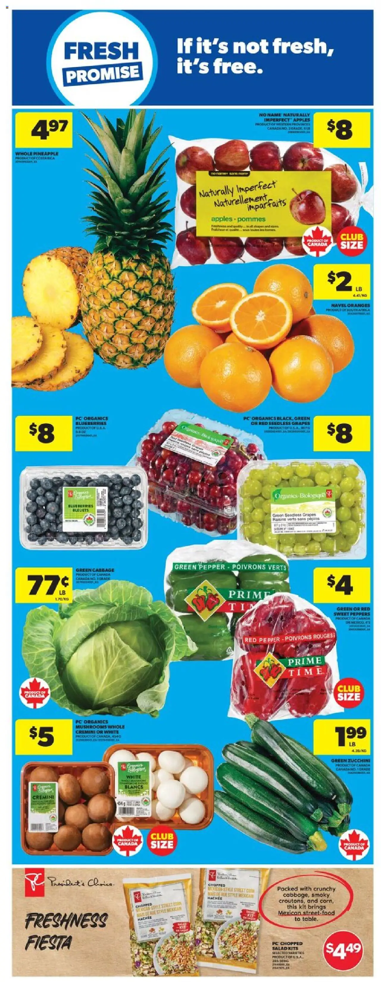 Real Canadian Superstore flyer valid from 25.09.2025 | Page: 16 | Products: Salad, PC, Apples, Oranges
