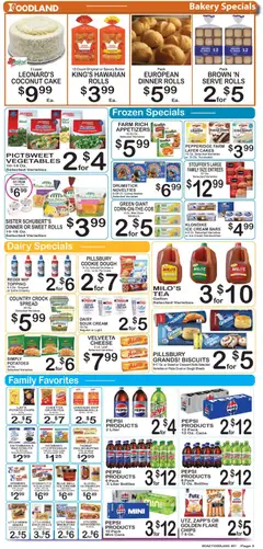 Preview of Foodland weekly ads valid from 31.03.2026 | Page: 3 | Products: Chocolate, Sour cream, Vegetables, Chocolate Chip
