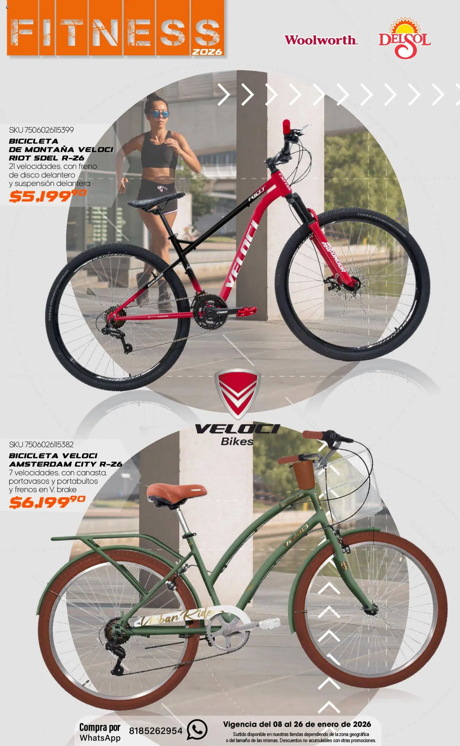 Nuevas ofertas de Del Sol y Woolworth válidas en toda la República Mexicana desde el 08.01.2026. ¡Encuentra las mejores ofertas en Del Sol y Woolworth catálogo Fitness! | Página: 18 | Productos: Disco