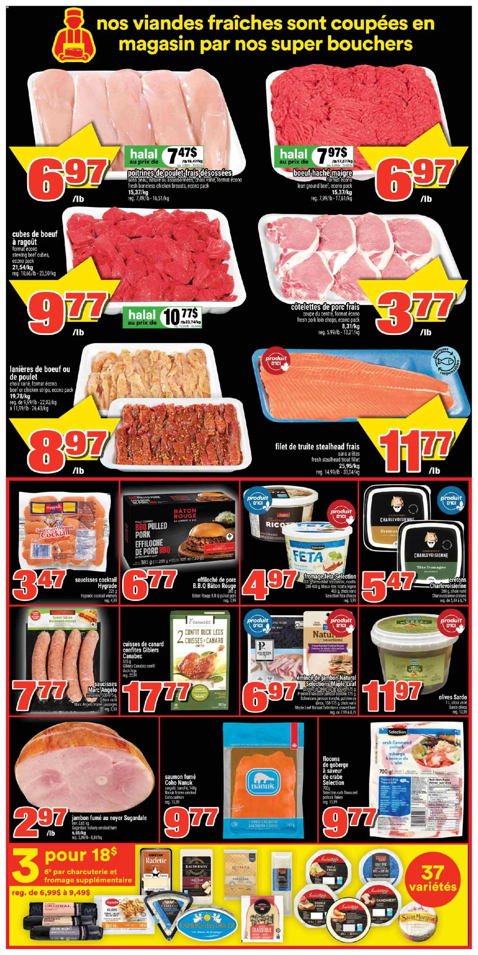 Super C flyer valid from 25.12.2025 | Page: 4 | Products: Flakes, Turkey, Cheese, Pork