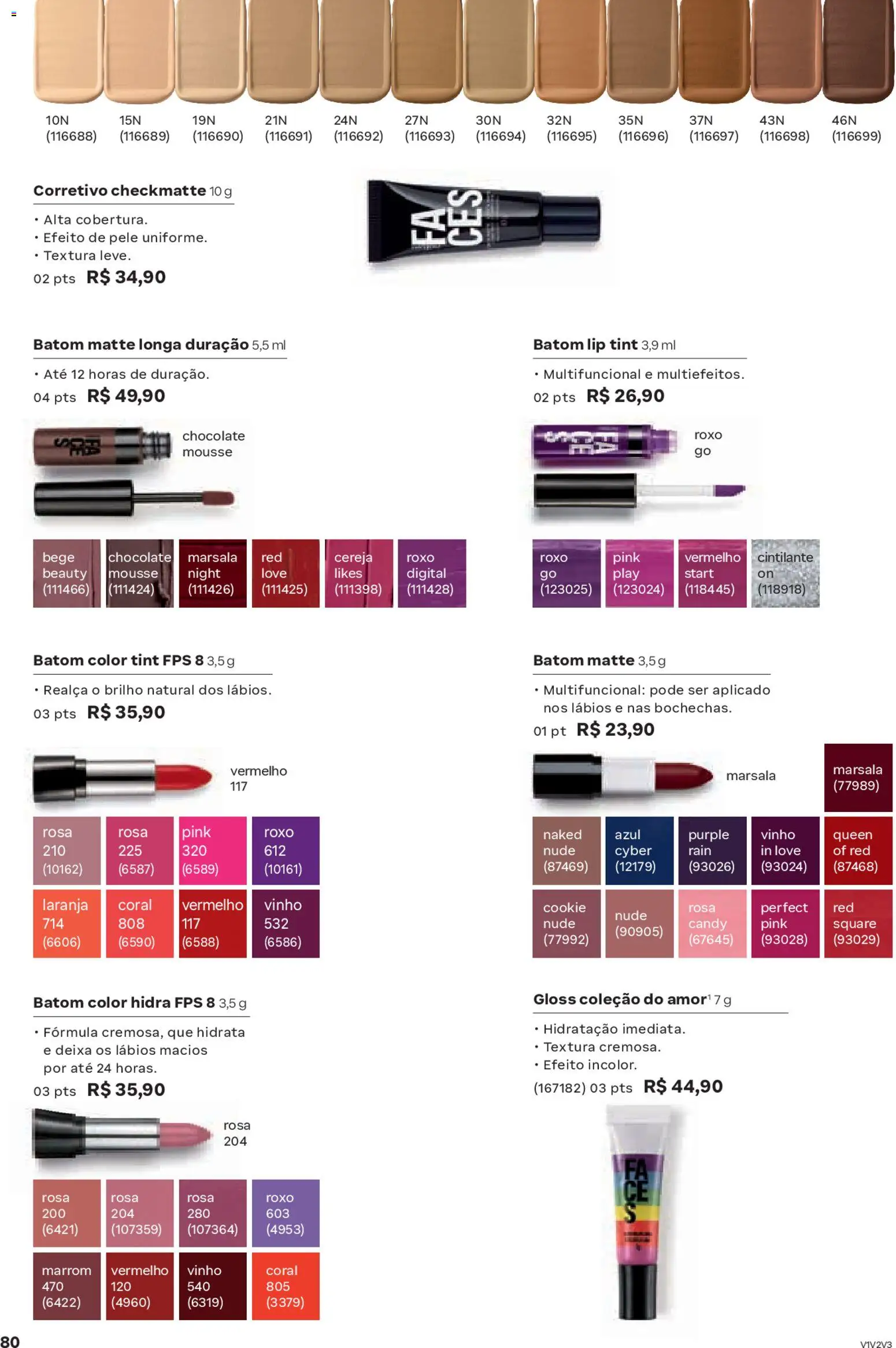 Natura Folheto - válido de 13.01.2026 | Página: 80 | Produtos: Cereja, Corretivo, Multifuncional, Chocolate