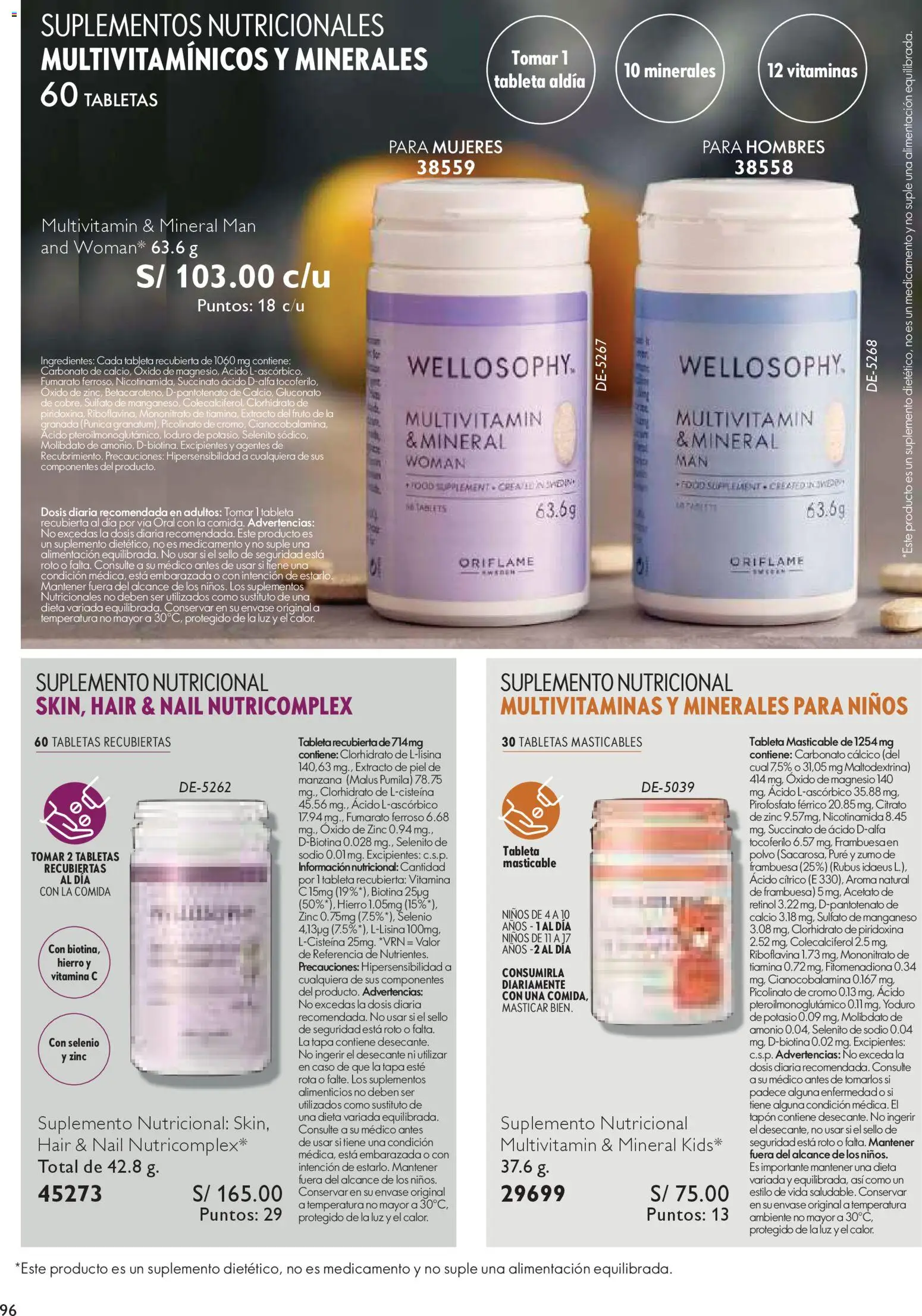 Catálogo Oriflame válido desde 15.11.2025 | Página: 96 | Productos: Tableta, Polvo