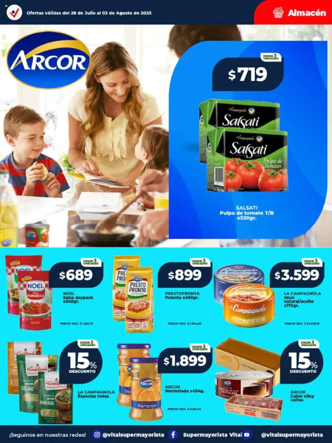 Vital - Ofertas │ válido desde el 28.07.2025 | Página: 21 | Productos: Atún, Tomate, Chocolate, Provenzal