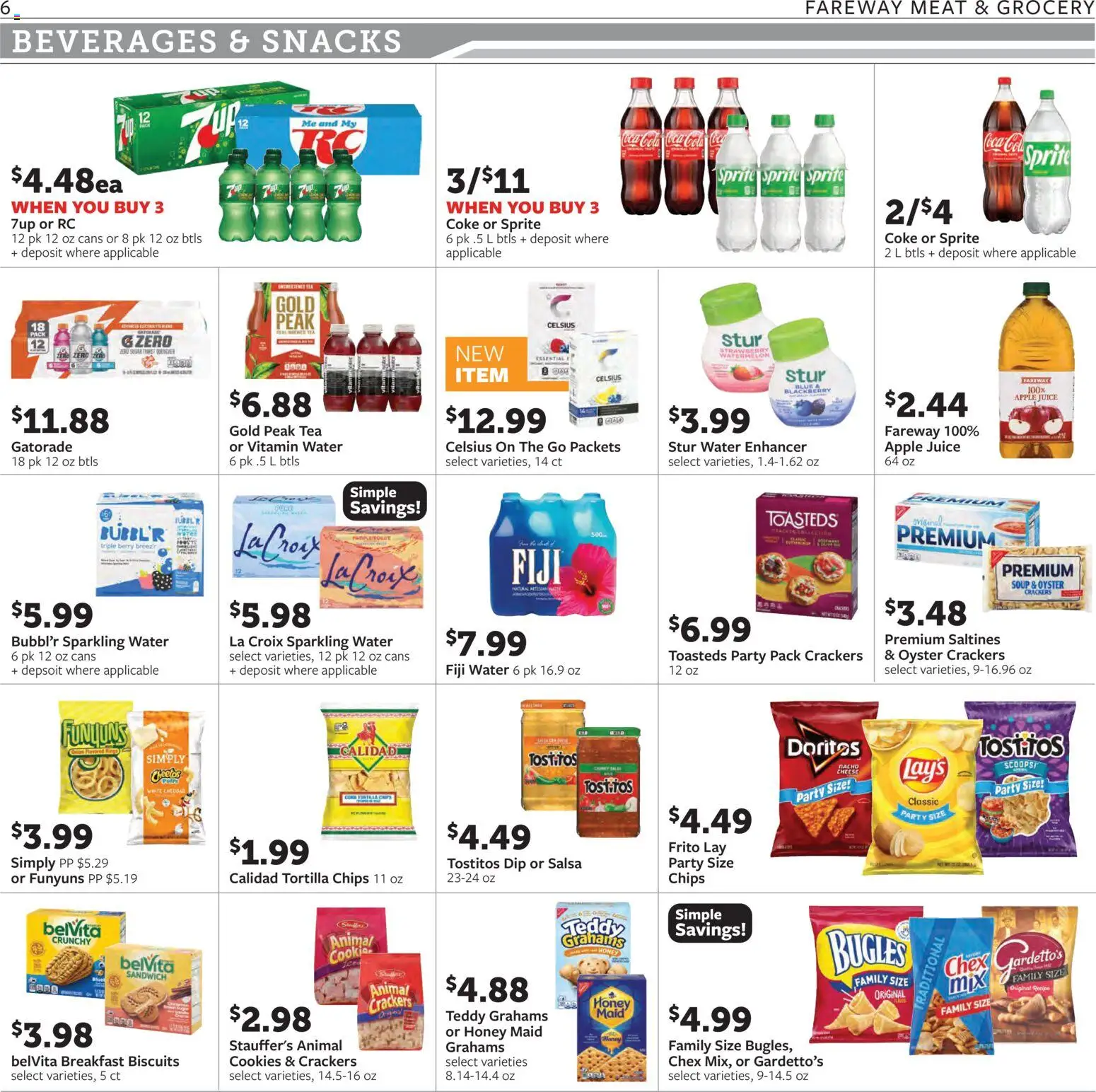 Fareway Weekly Ad - valid from 27.10.2025 | Page: 6 | Products: Vitamin, Cheese, Tea, Watermelon