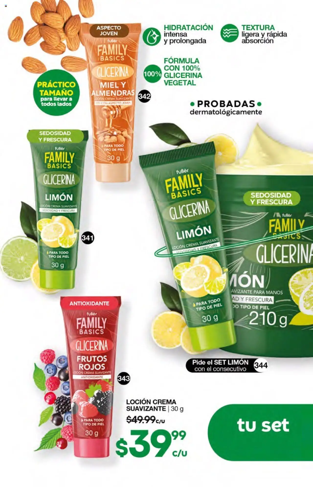 Nuevas ofertas de Fuller válidas en toda la República Mexicana desde el 01.10.2025. ¡Encuentra las mejores ofertas en Fuller - Campaña 13 2025! | Página: 106 | Productos: Almendras, Limón, Loción, Suavizante