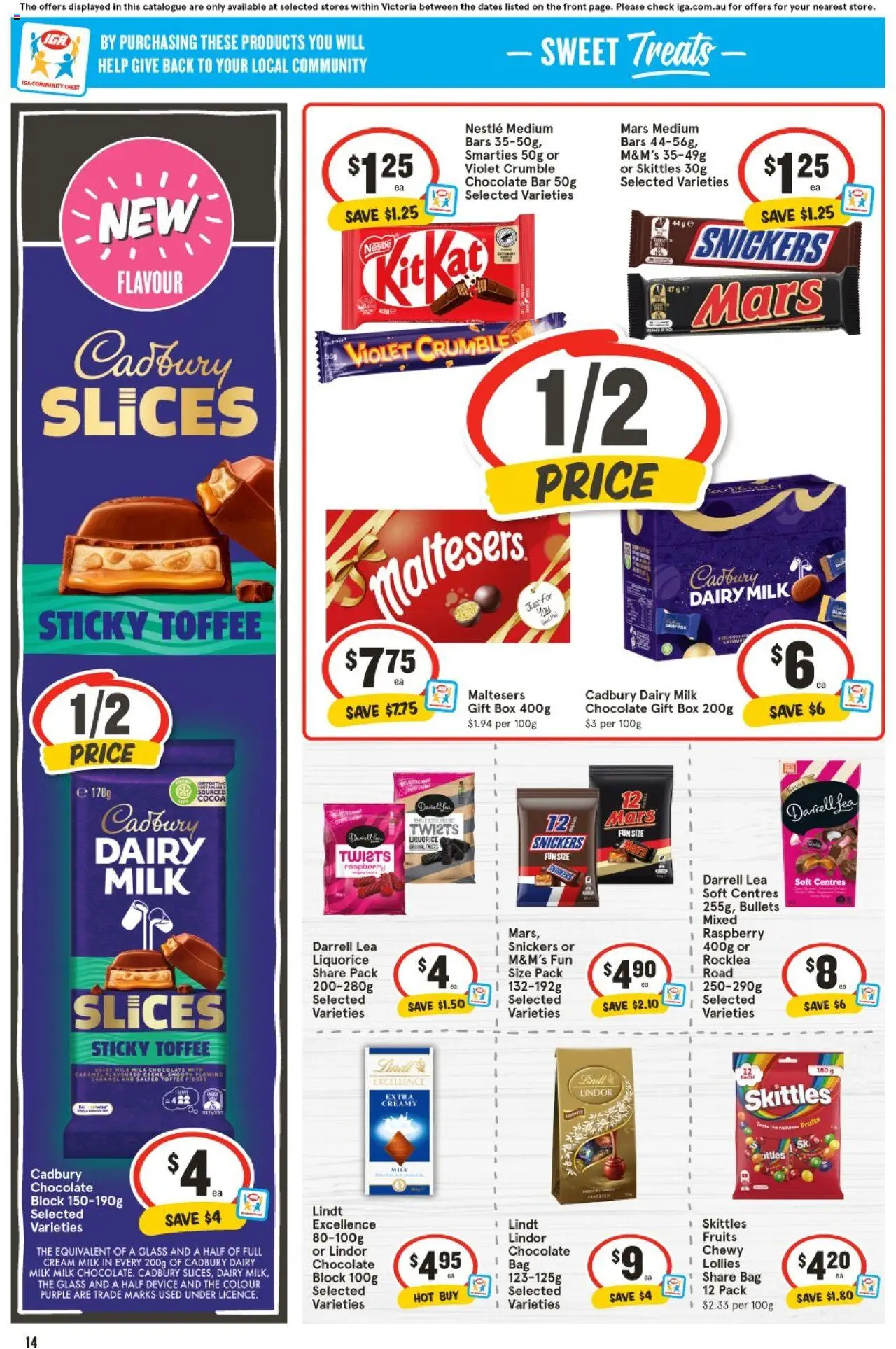 IGA catalogue - valid from 25.06.2025 | Page: 11 | Products: Chocolate, Peanuts, Nuts, Salt