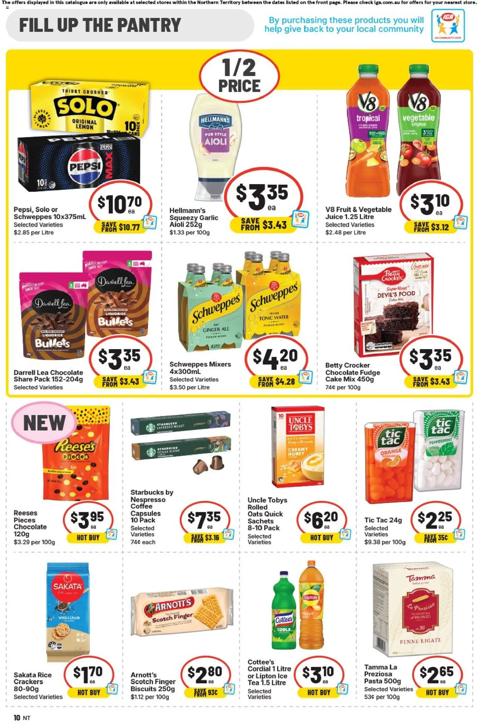 IGA catalogue - valid from 04.02.2026 | Page: 10 | Products: Crackers, Chocolate, Biscuits, Scotch