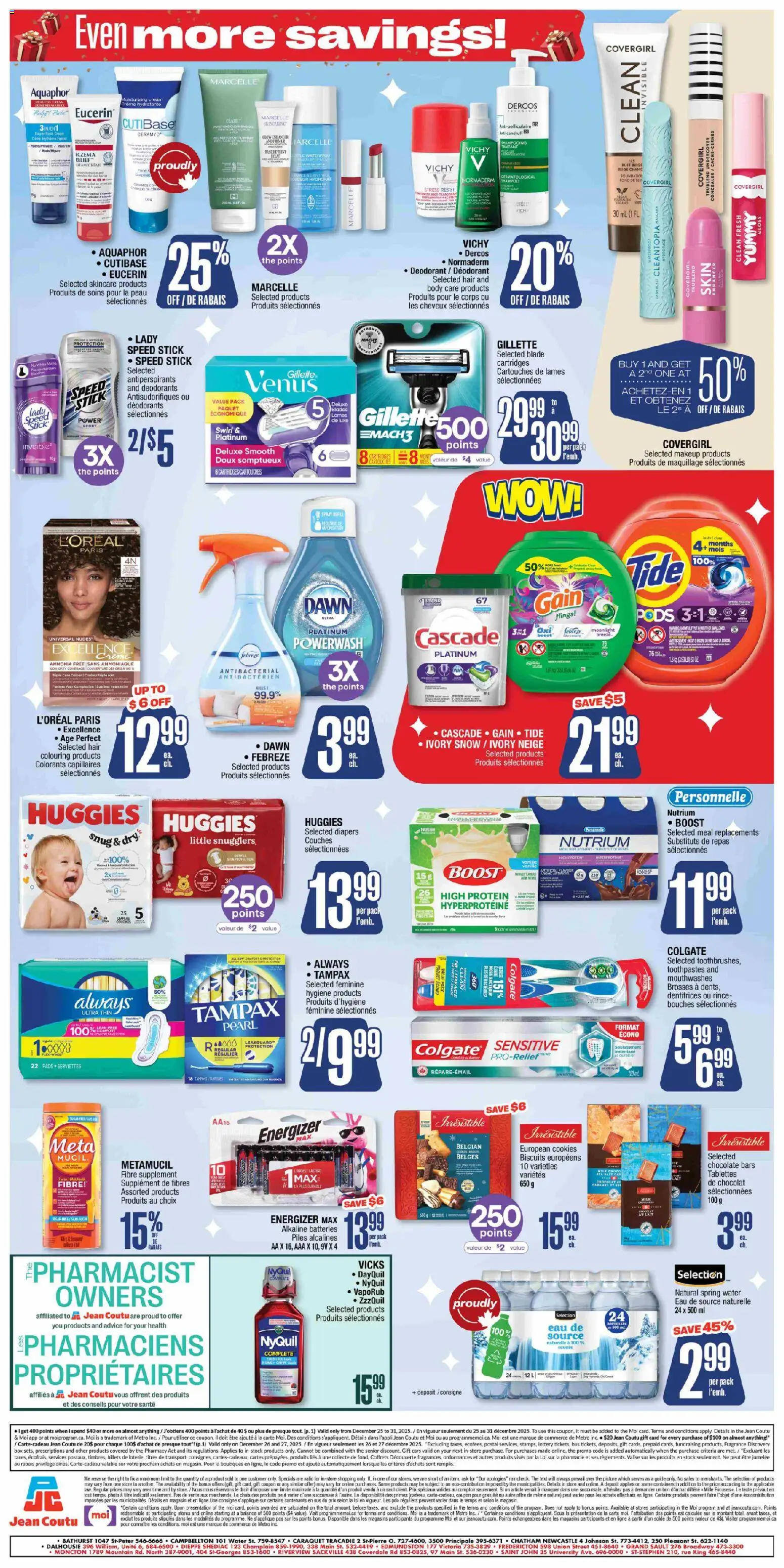 Jean Coutu flyer valid from 25.12.2025 | Page: 2 | Products: Cream, Fragrance, Concealer, Apples