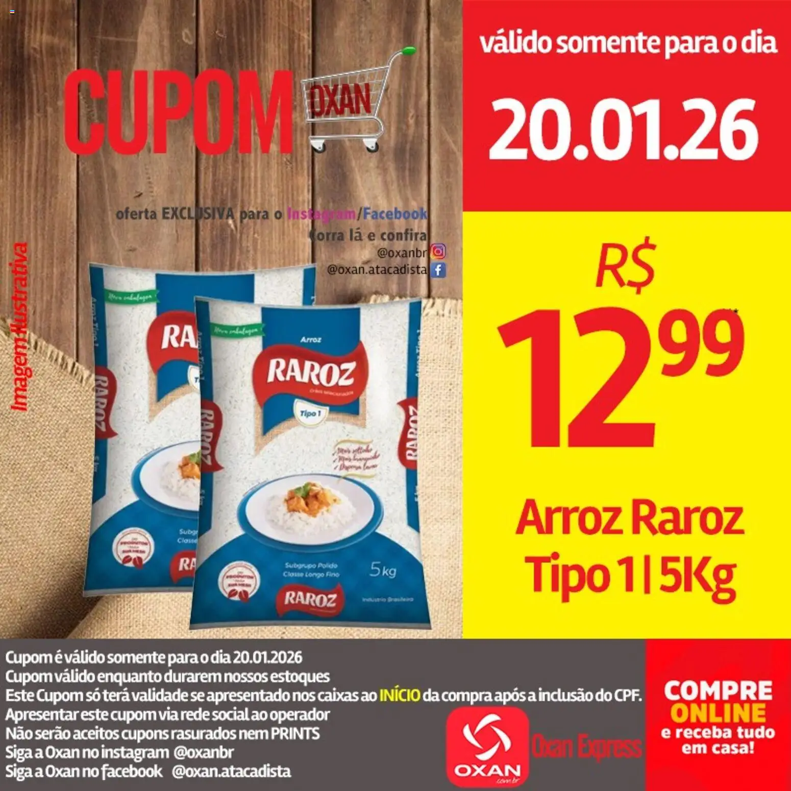 Oxan Atacadista Folheto - válido de 20.01.2026 | Página: 10 | Produtos: Arroz