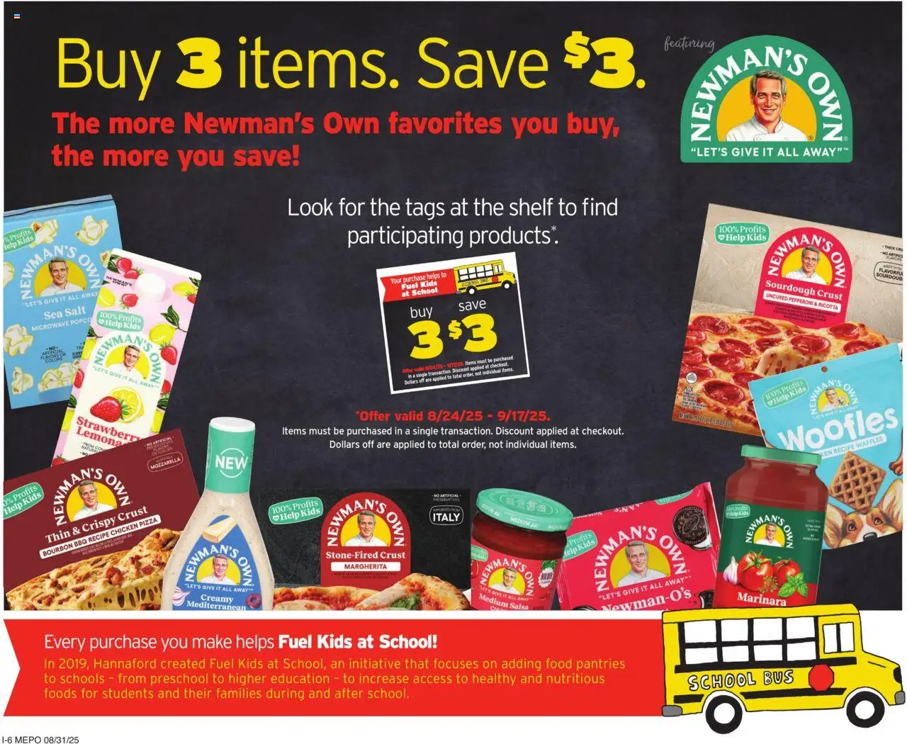 Hannaford Weekly Ad - valid from 31.08.2025 | Page: 14 | Products: Shelf, Pizza, Bourbon, Salt