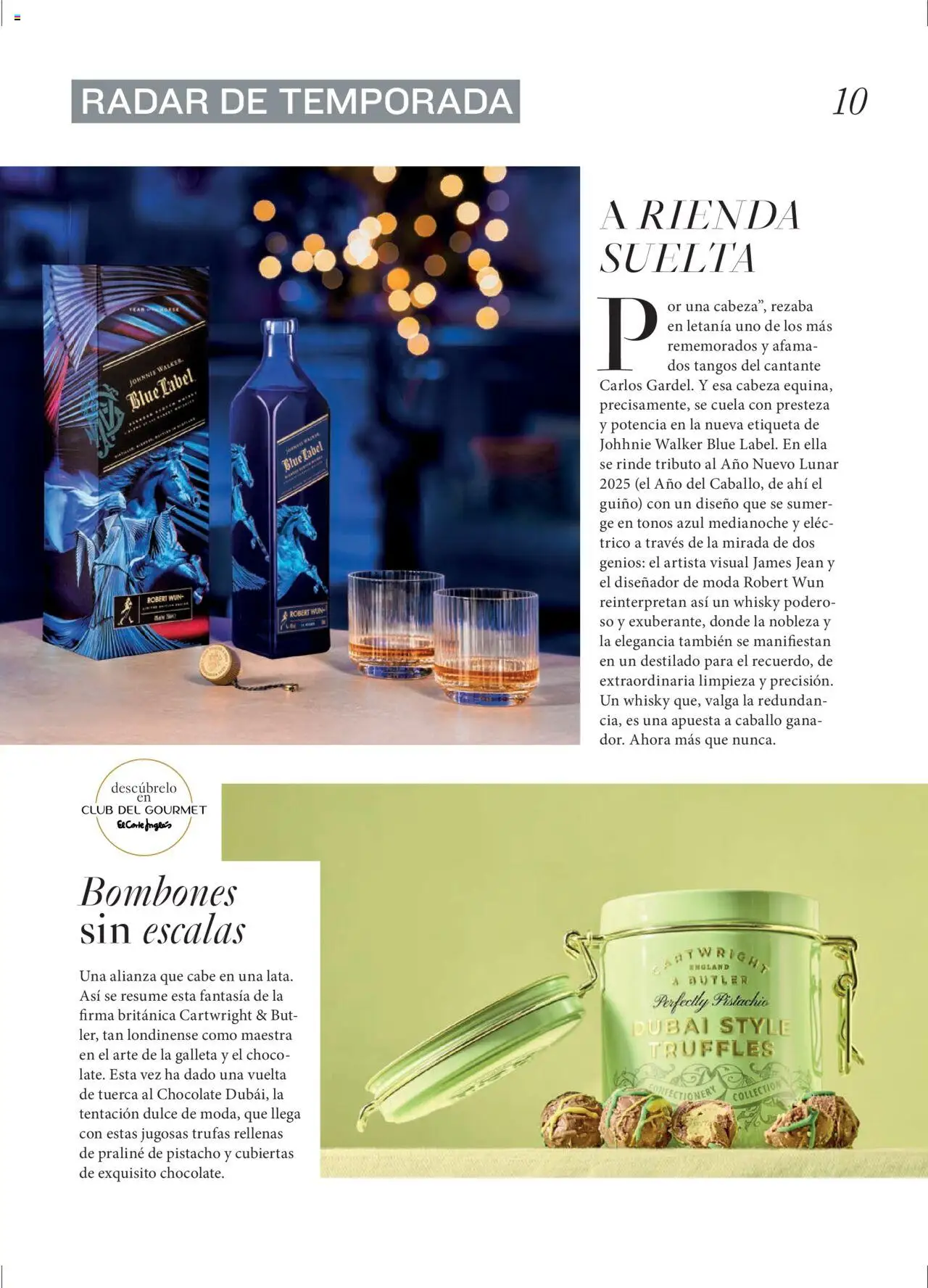 Nuevas ofertas de El Corte Inglés válidas en toda la República Mexicana desde el 29.09.2025. ¡Encuentra las mejores ofertas en El Corte Inglés - Catálogo Gourmet Magazine Otoño! | Página: 10 | Productos: Bombones, Tuerca, Chocolate, Whisky