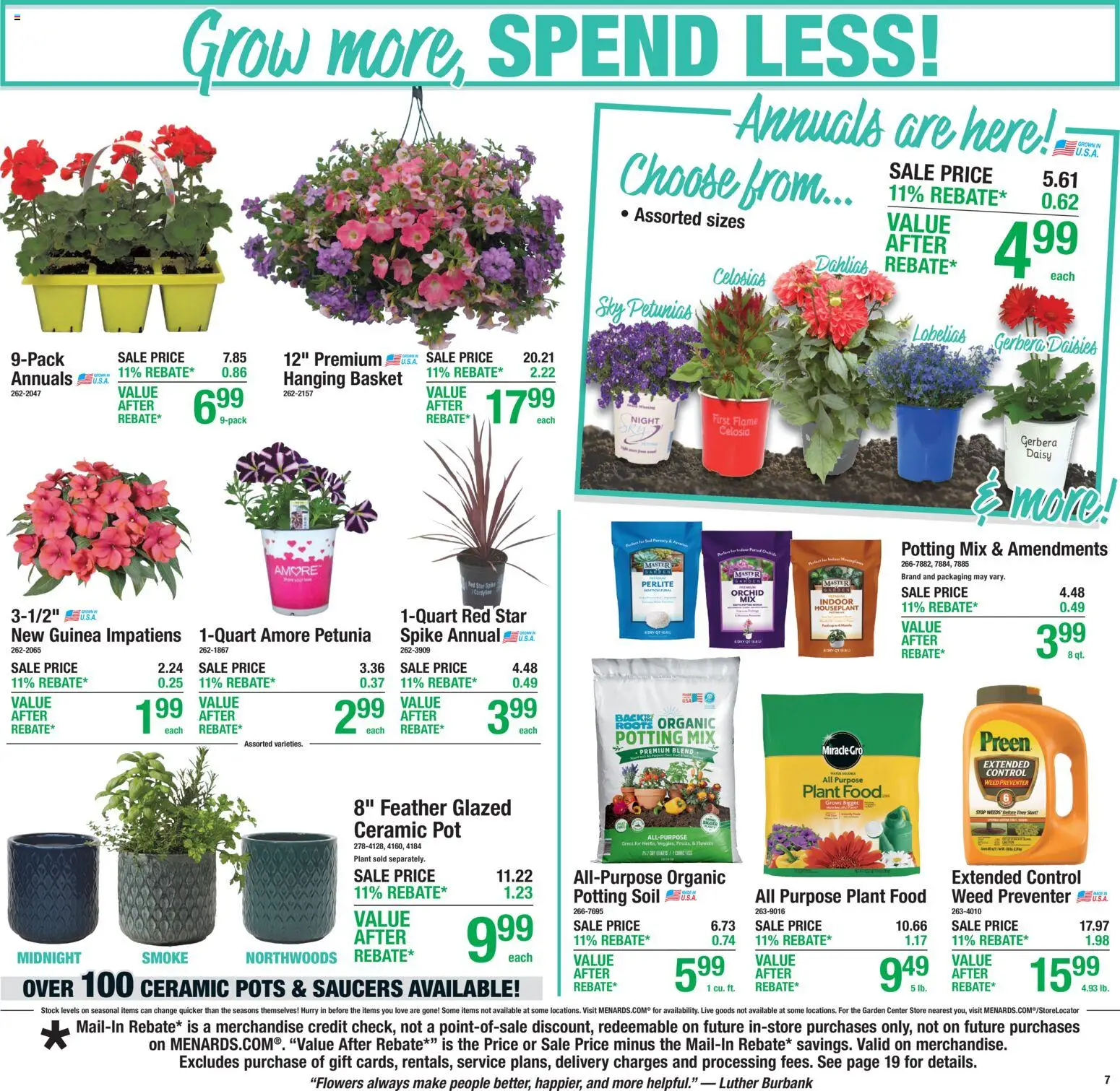 Menards Weekly Ad - valid from 22.04.2026 | Page: 7 | Products: Basket
