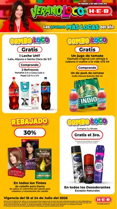 Vista previa de H-E-B folleto, nuevo folleto de la tienda, válido en México a partir del 18.07.2025