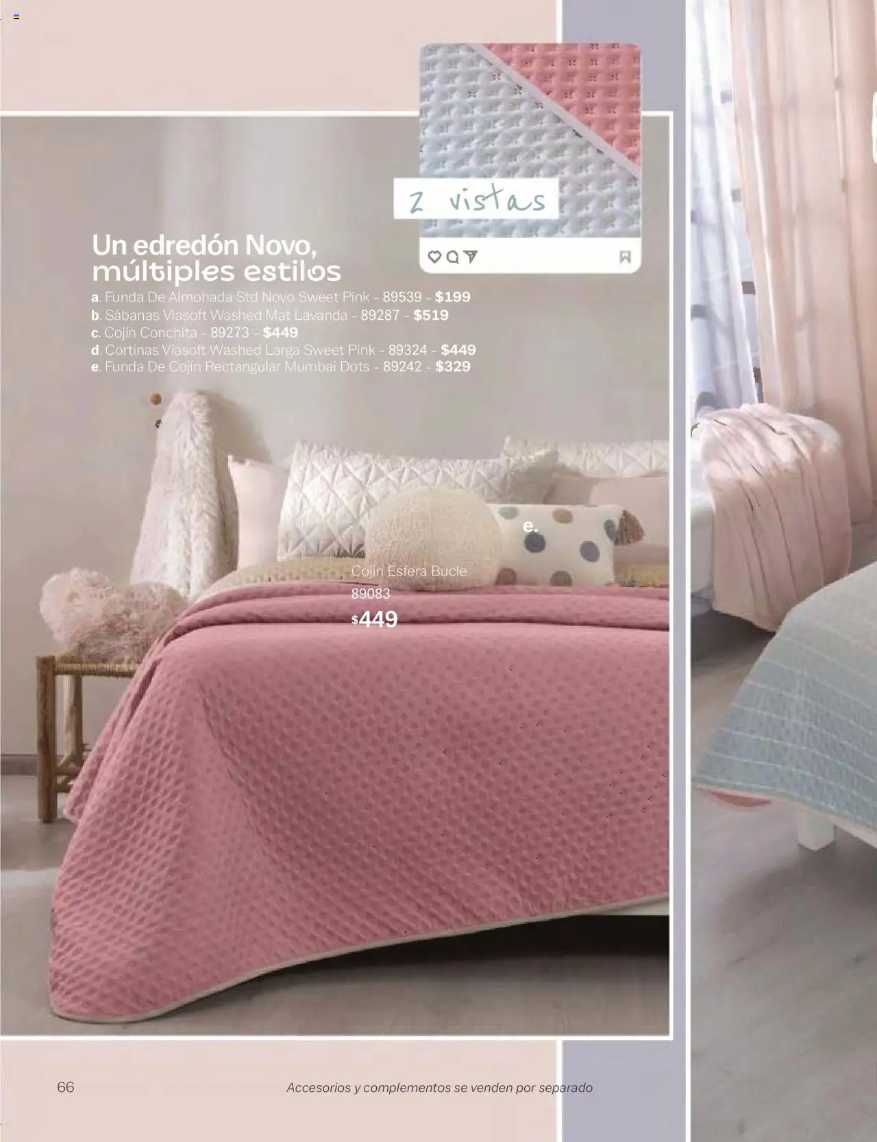 Nuevas ofertas de Vianney válidas en toda la República Mexicana desde el 24.01.2025. ¡Encuentra las mejores ofertas en Vianney catálogo Chavos! | Página: 68 | Productos: Funda de almohada, Almohada, Sabanas, Cortinas