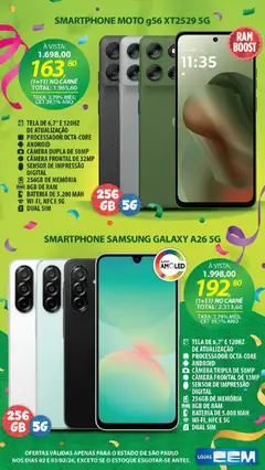 Lojas Cem - Ofertas atuais - Pré-Visualização do folheto da loja Lojas Cem, válido de 02.02.2026 | Página: 9 | Produtos: Memória ram, Processador, Tela, Bateria