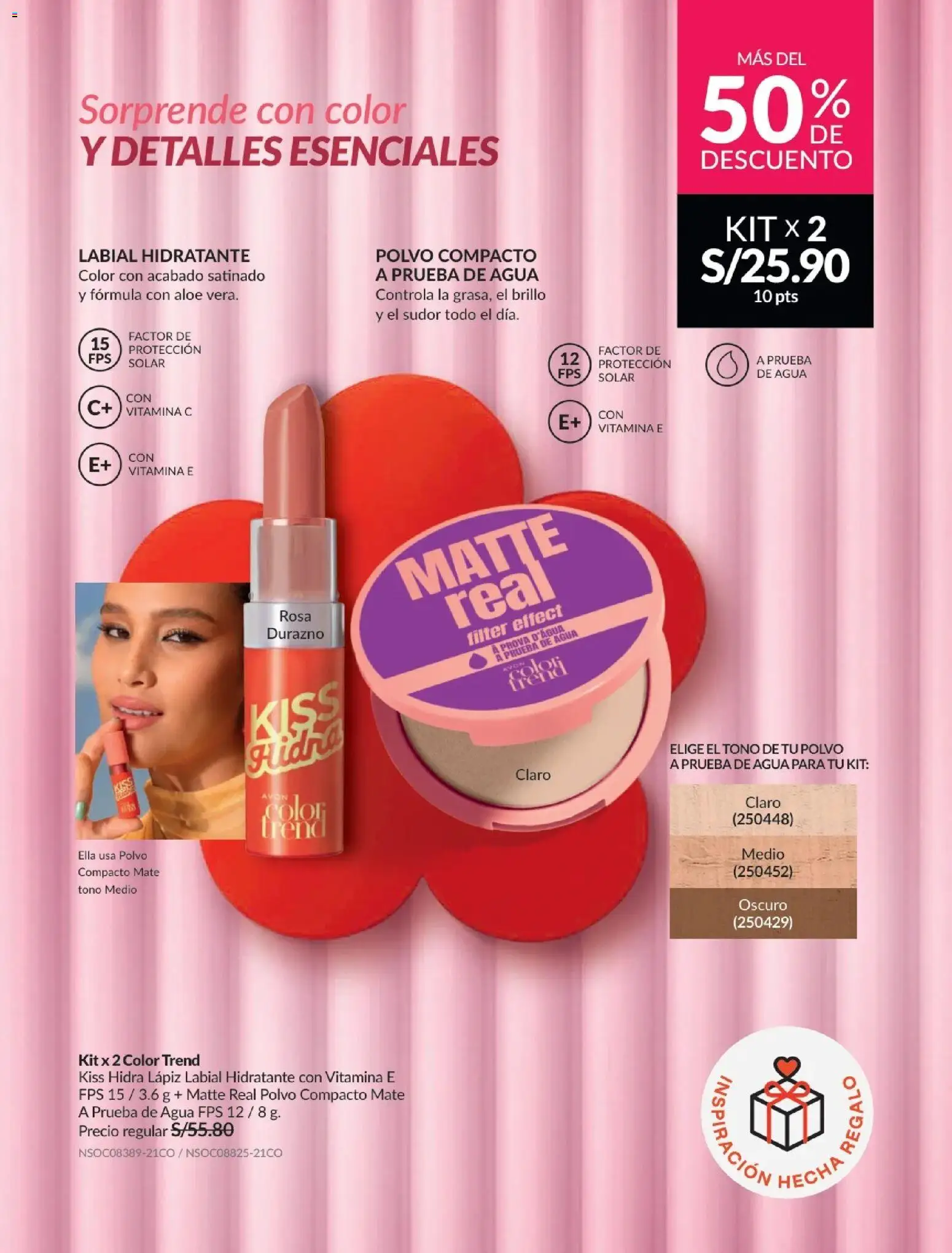 Catálogo Avon válido desde 21.04.2026 | Página: 27 | Productos: Lápiz labial, Polvo