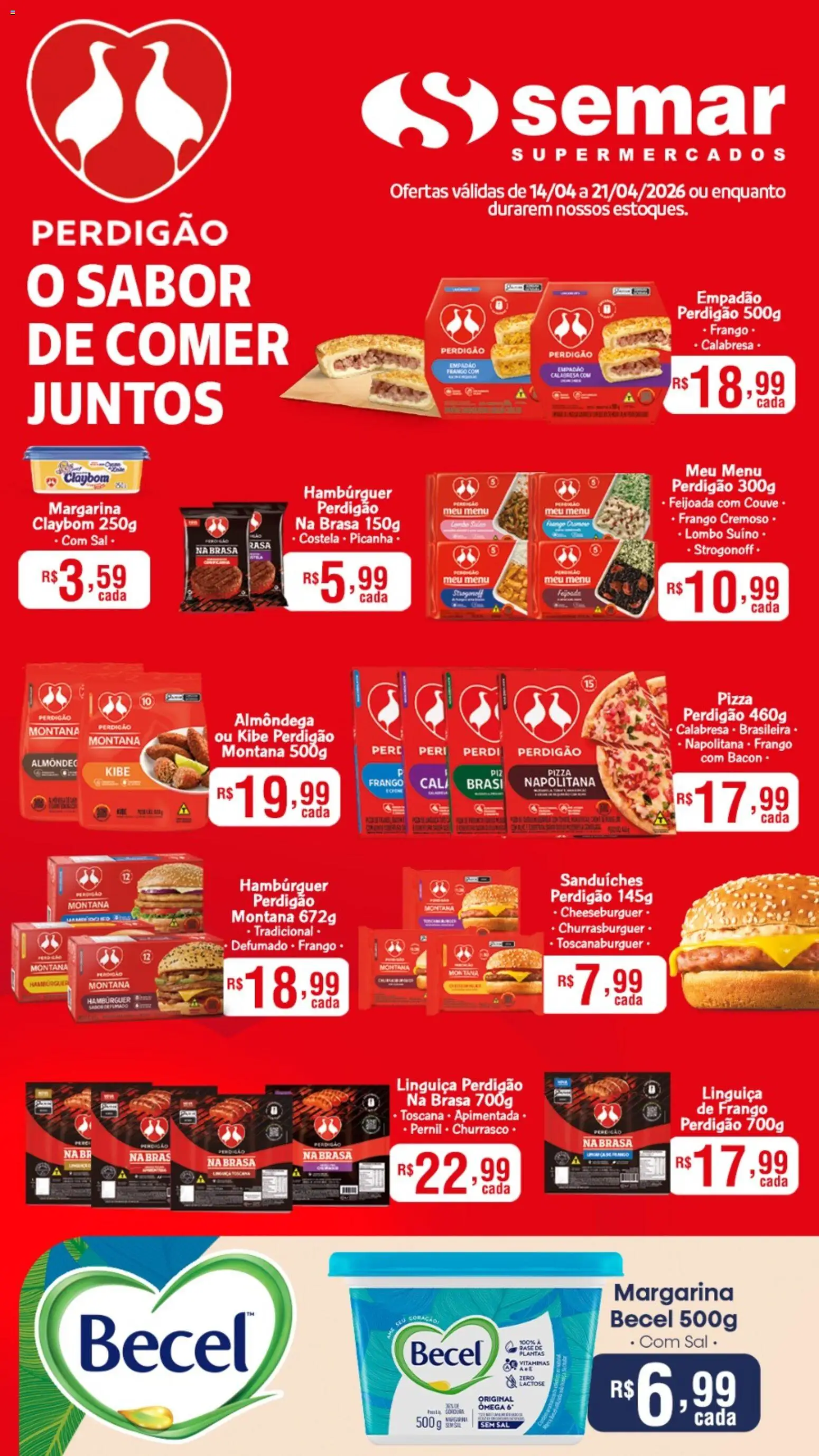Semar Supermercado Folheto - válido de 14.04.2026 | Página: 2 | Produtos: Base, Couve, Sal, Margarina