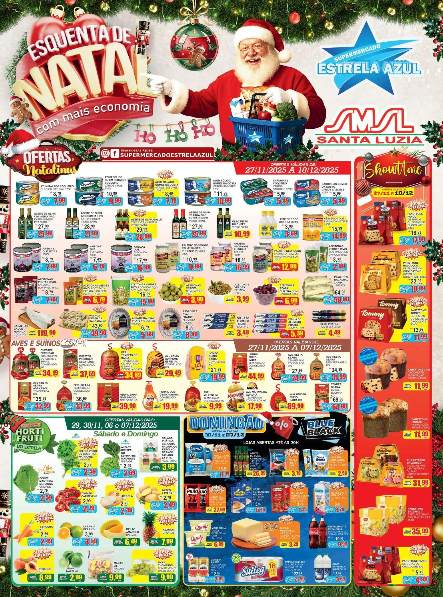 Estrela Azul Folheto - válido de 27.11.2025 | Página: 1 | Produtos: Coco, Espinafre, Bandeja, Leite de coco