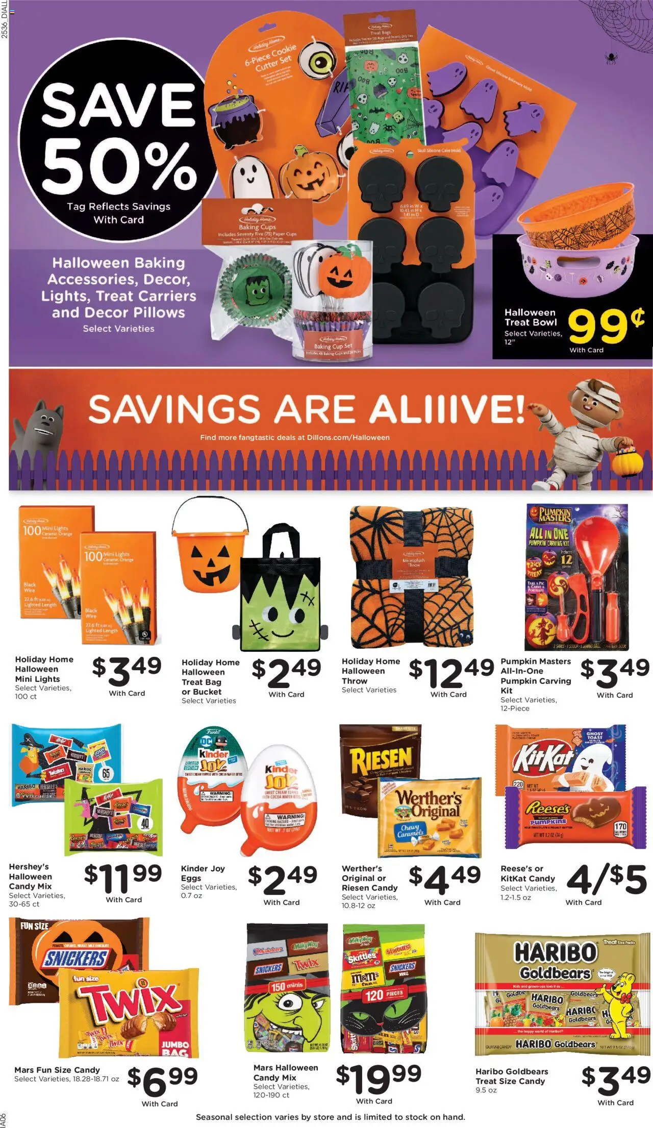 Dillons Weekly Ad - valid from 08.10.2025 | Page: 11 | Products: Chocolate, Cream, Water, Pumpkin