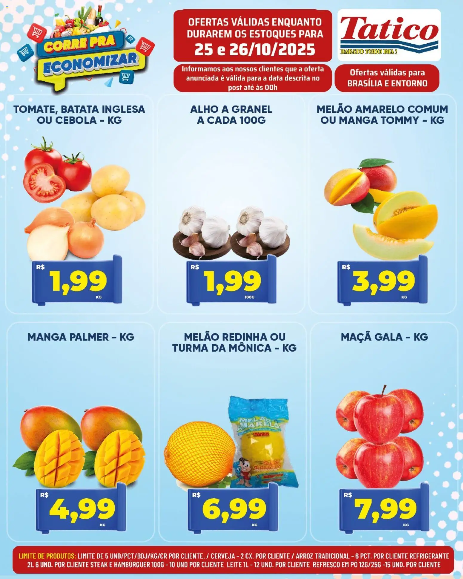 Tatico Folheto - válido de 27.10.2025 | Página: 22 | Produtos: Alho, Refresco, Leite, Batata