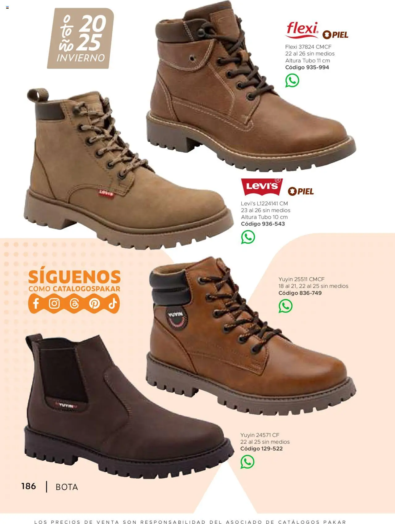 Nuevas ofertas de SC Pakar válidas en toda la República Mexicana desde el 24.07.2025. ¡Encuentra las mejores ofertas en SC Pakar - Catálogo Bota! | Página: 186