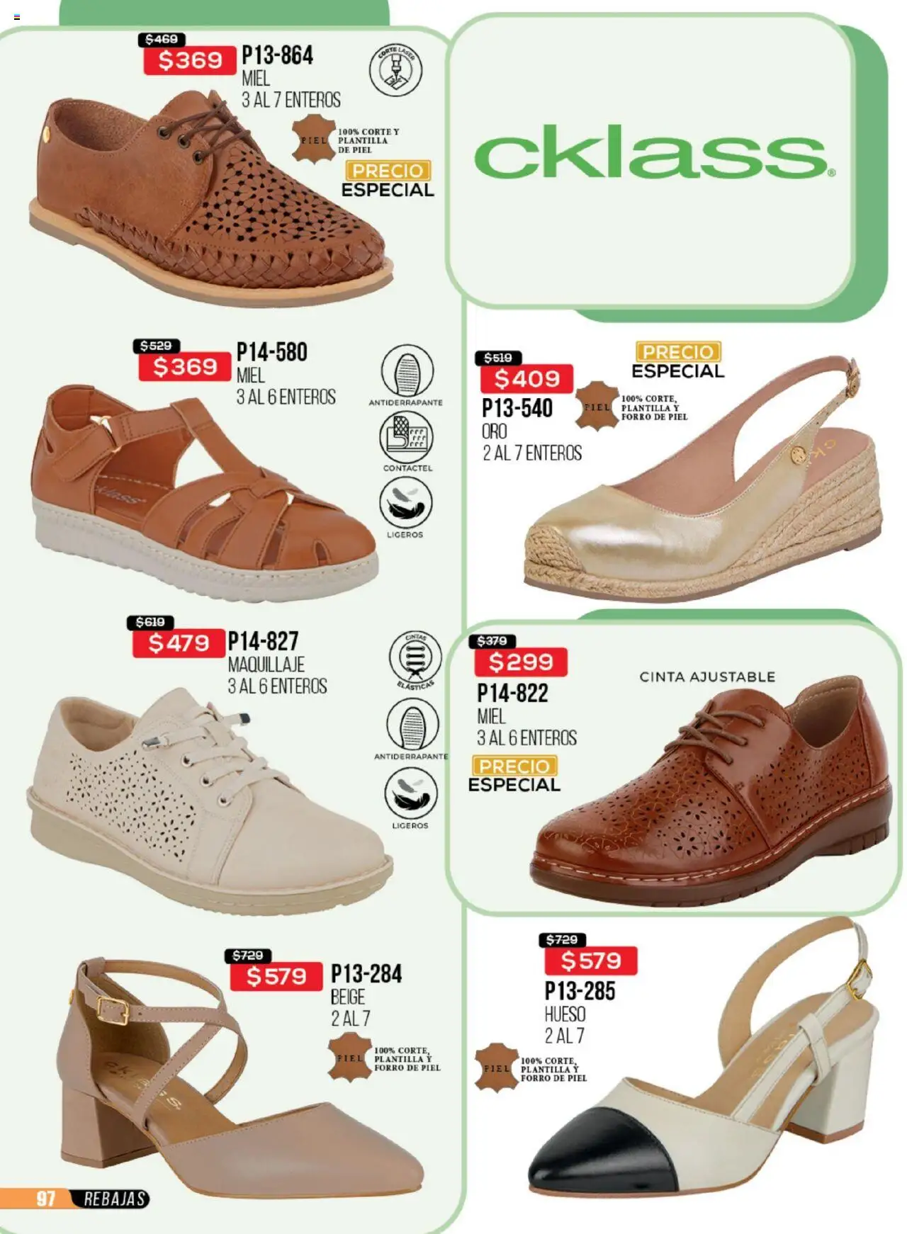 Nuevas ofertas de Cklass válidas en toda la República Mexicana desde el 23.06.2025. ¡Encuentra las mejores ofertas en Cklass catálogo Rebajas Sobre Calzado! | Página: 98 | Productos: Cinta, Maquillaje