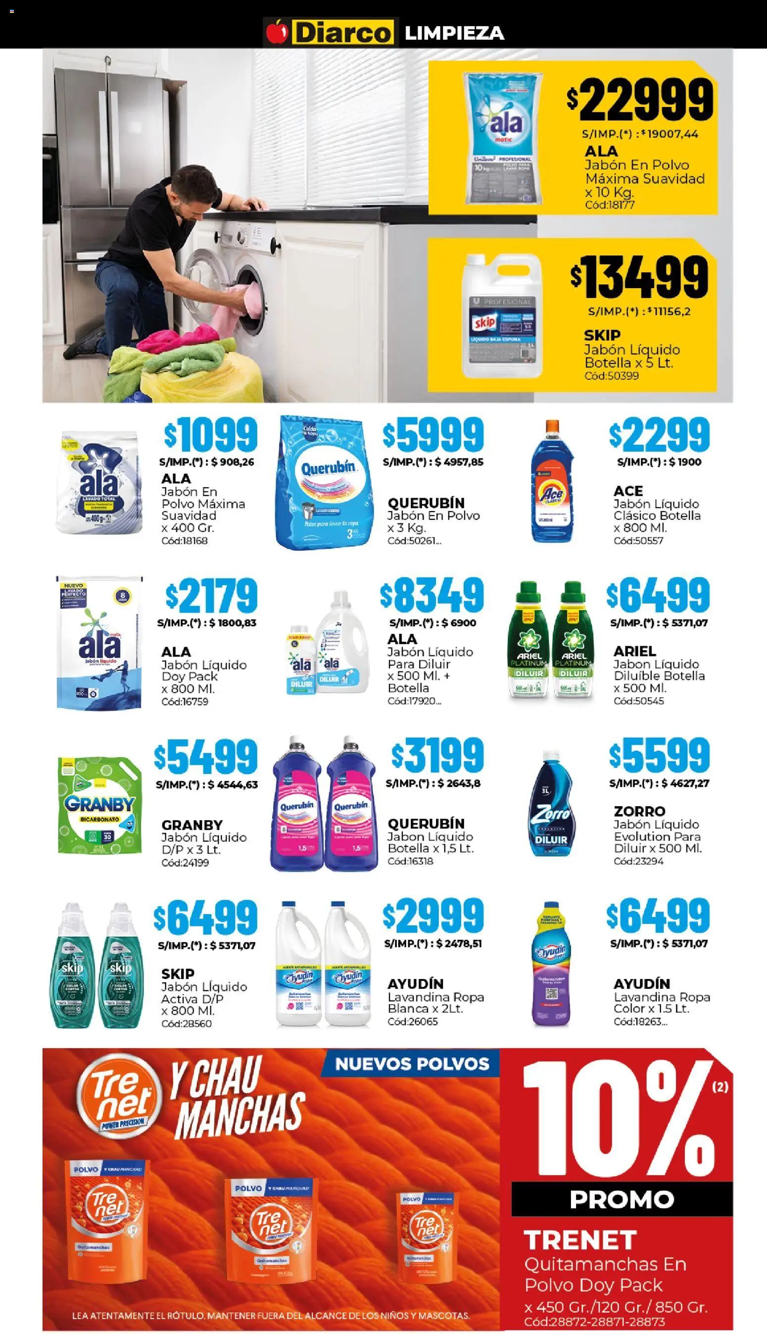 Diarco ofertas │ válido desde el 23.02.2026 | Página: 17 | Productos: Lavandina, Botella, Jabón líquido, Jabón en polvo