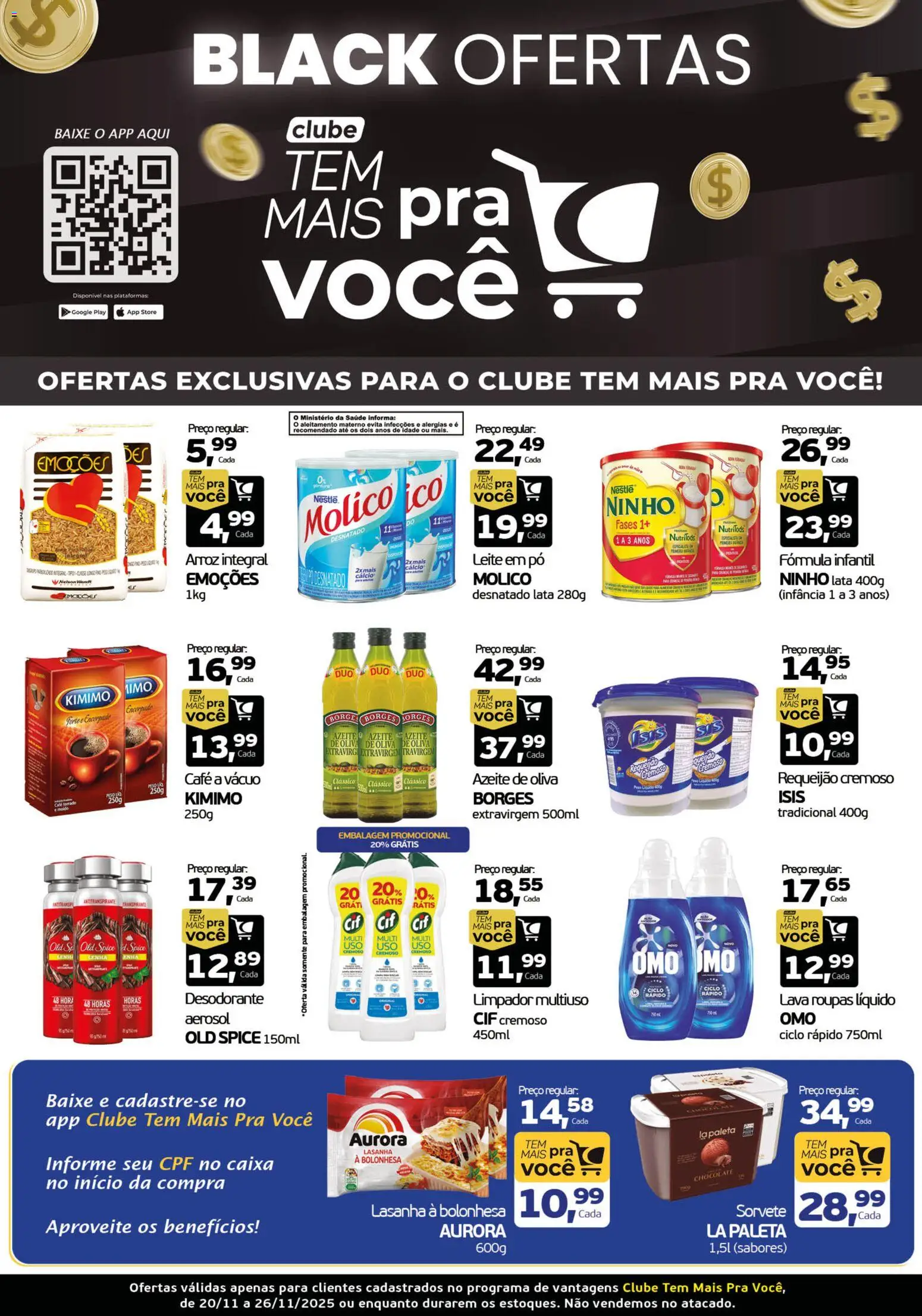 Cometa Supermercados Folheto - válido de 20.11.2025 | Página: 1 | Produtos: Desodorante, Café, Arroz, Roupas