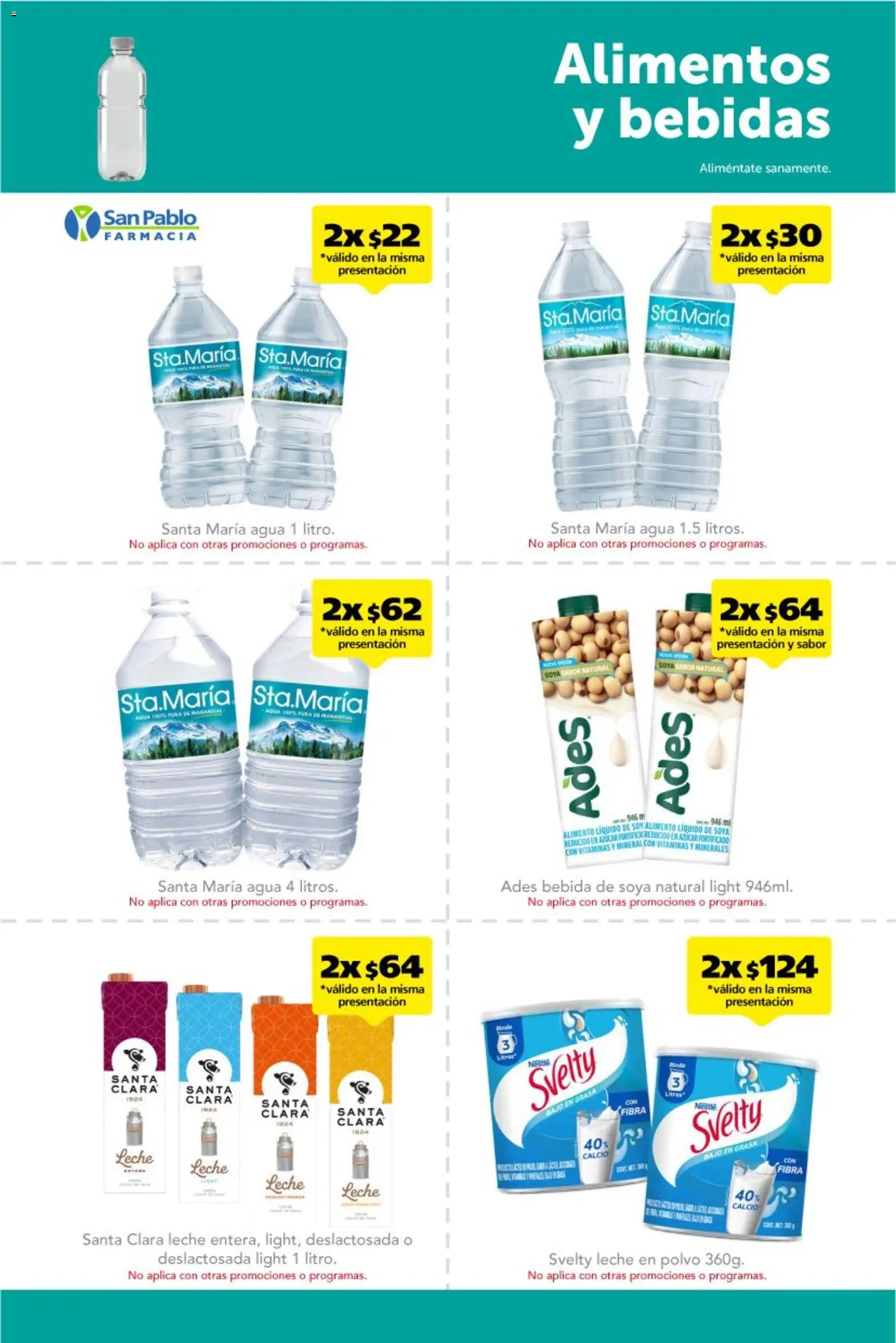Nuevas ofertas de Farmacia San Pablo válidas en toda la República Mexicana desde el 22.02.2026. ¡Encuentra las mejores ofertas en Farmacia San Pablo catálogo! | Página: 13 | Productos: Leche en polvo, Leche, Vitaminas, Polvo