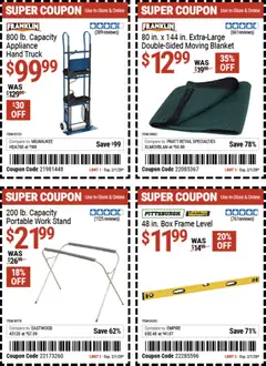 Preview of Harbor Freight weekly ads valid from 20.01.2026 | Page: 22 | Products: Blanket, Box