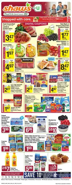 Preview of Shaw's weekly ads valid from 07.11.2025